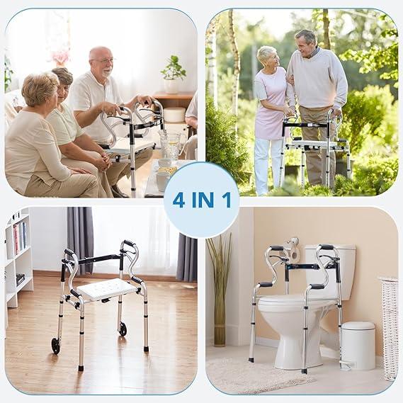 Adjustable Medical Kitchen Stool Support Padded Comfortable Elderly Strong