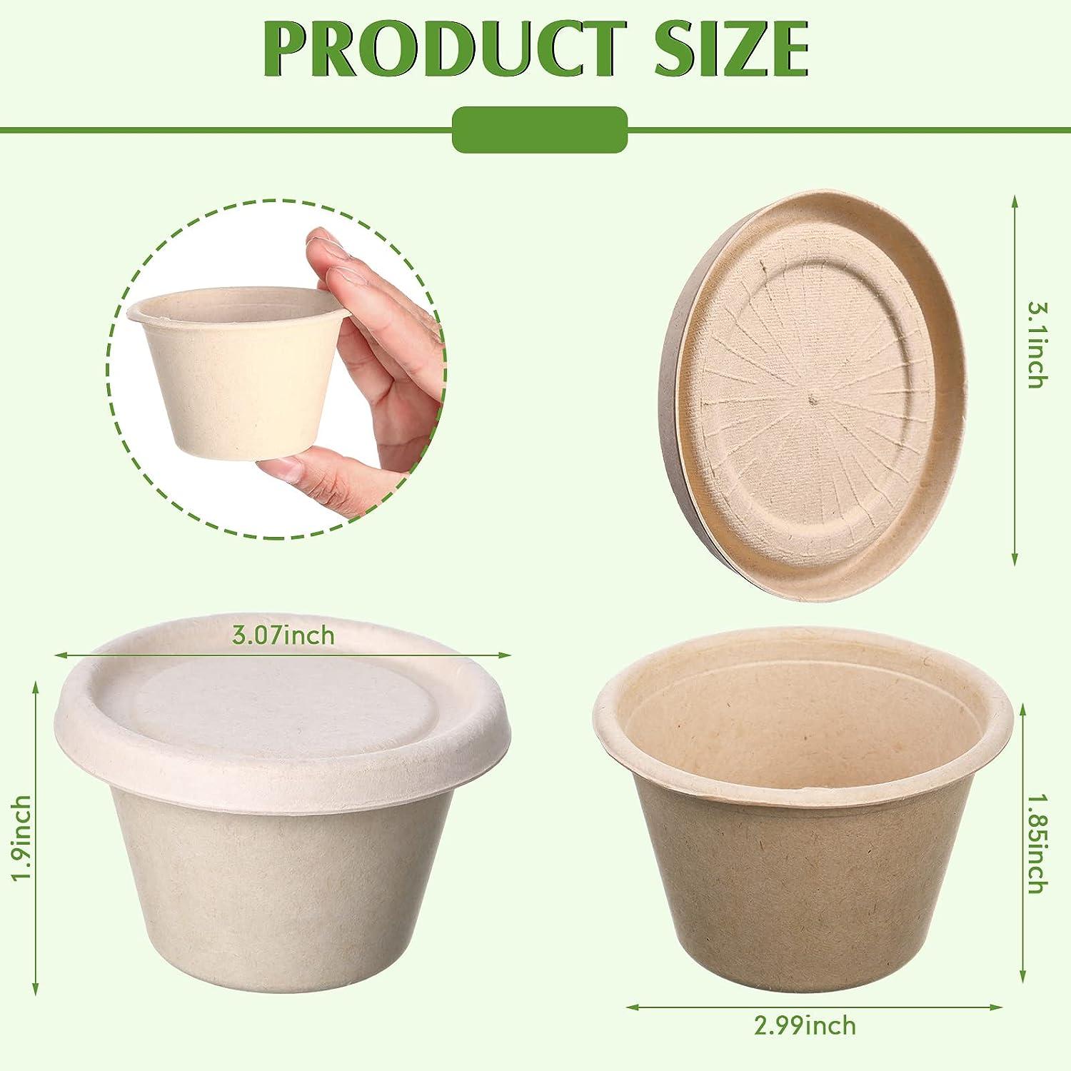 Wholesale Special Disposable Cane Fiber 1/2/4 Oz Mini Sauce Cup Lid Sauce  Food Container - China 120ml Bamboo Pulp Tasting Cup and 120ml Sauce Cup  price