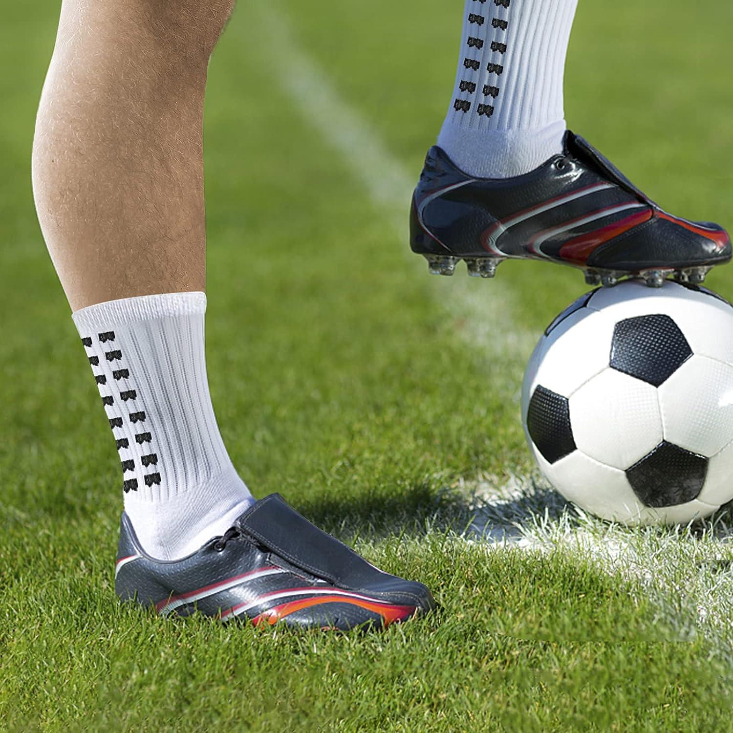  Ultrafun 5 Pairs Mens Soccer Socks Grip Socks
