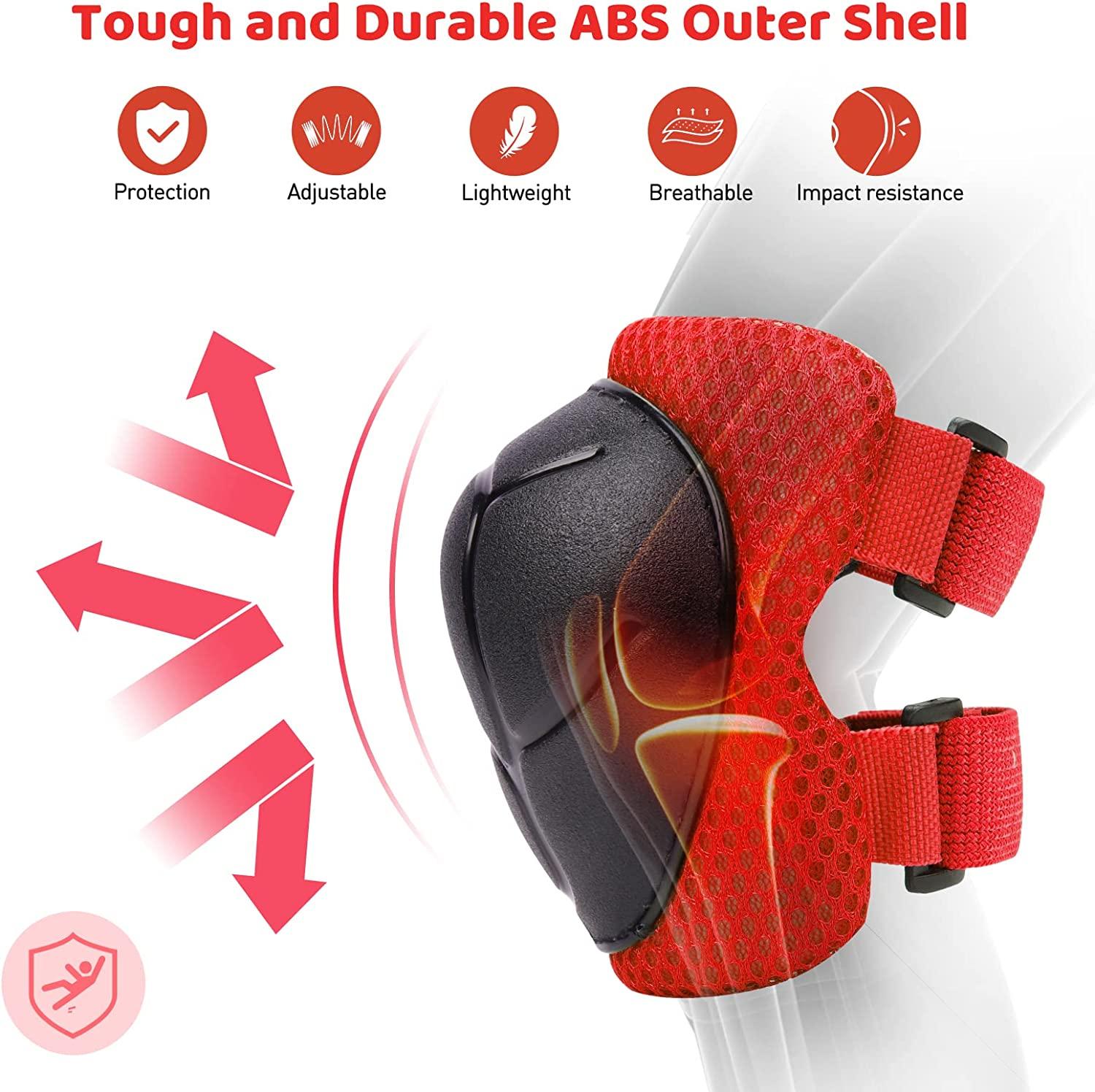 Safety Gear for Kids 3-8 Years Old, Kids Youth Knee Pad Elbow Pads