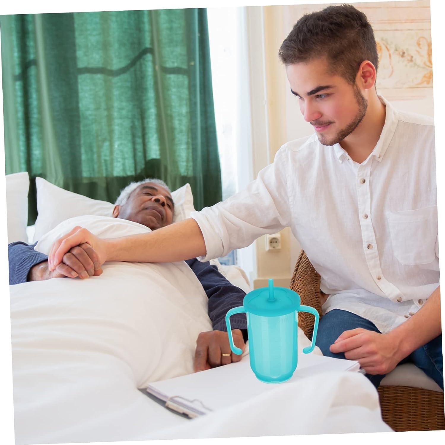 Convalescent Feeding Cup Leakproof Drink Feeder for Elderly Bedridden Adults