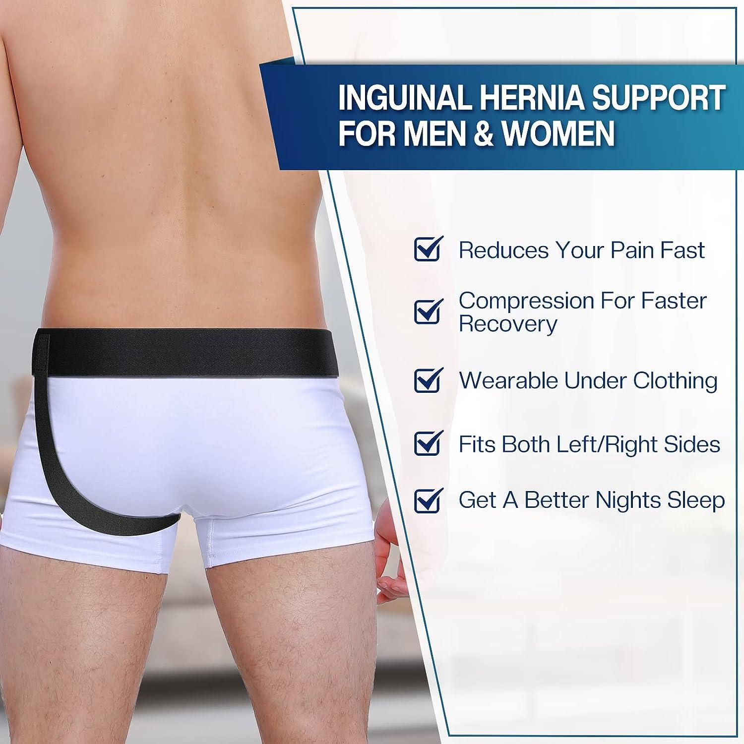 QAYE Hernia Belt for Men & Women - Left/Right Side Inguinal Hernia