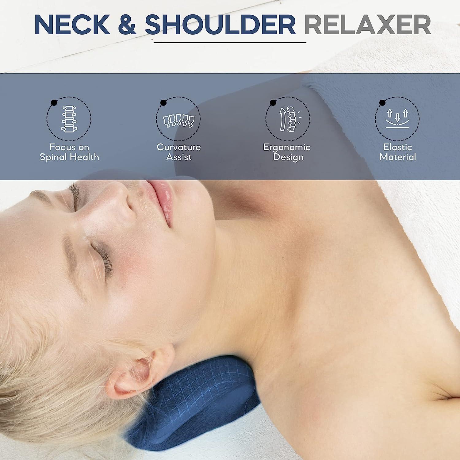 iBYWM FSA HSA Approved Neck Stretcher Pillow Bundle Set - Advanced Cervical  Traction for Neck and Shoulder Pain Relief with Ergonomic Orthopedic