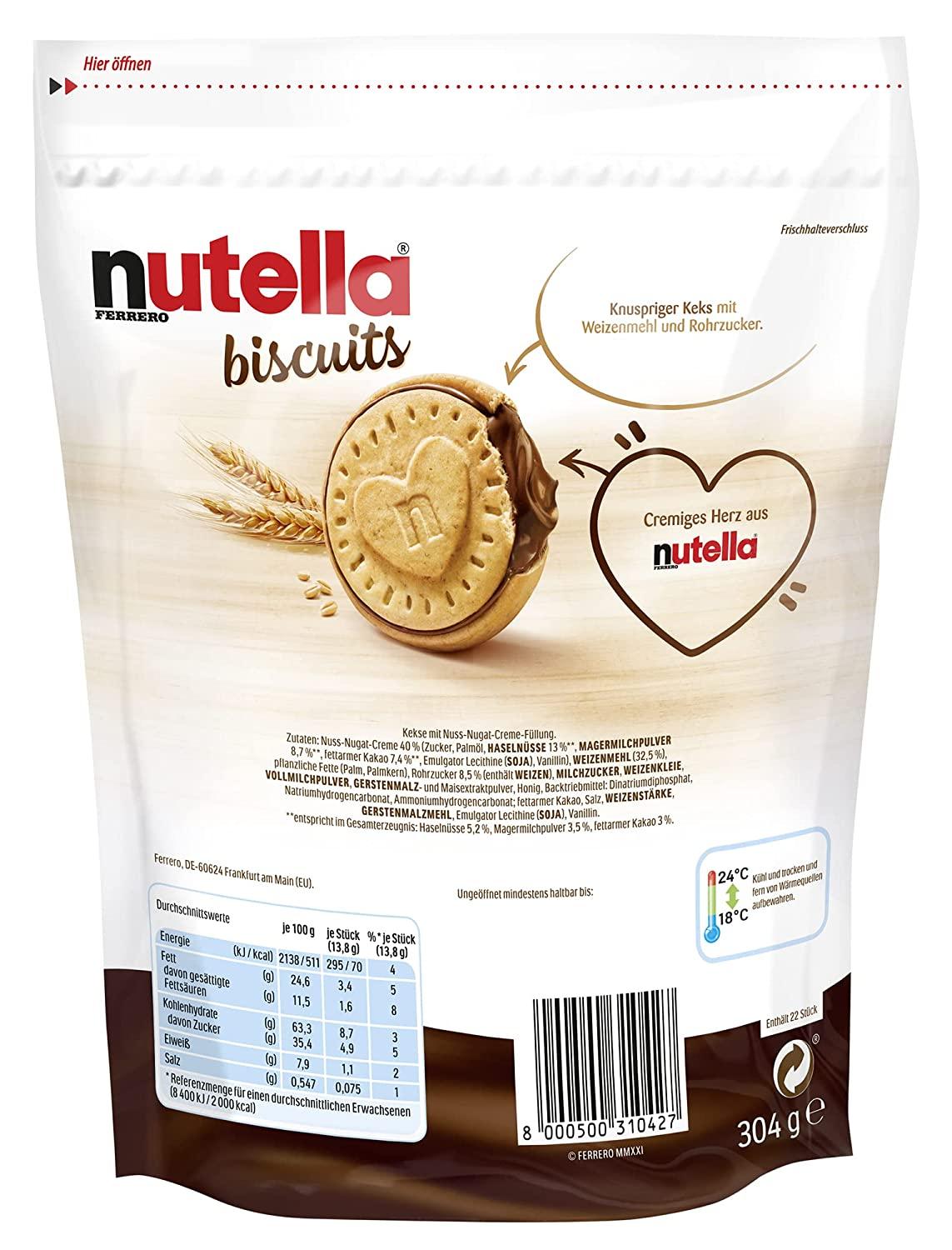 Nutella Biscuits Resealable Bag 10.72 Oz
