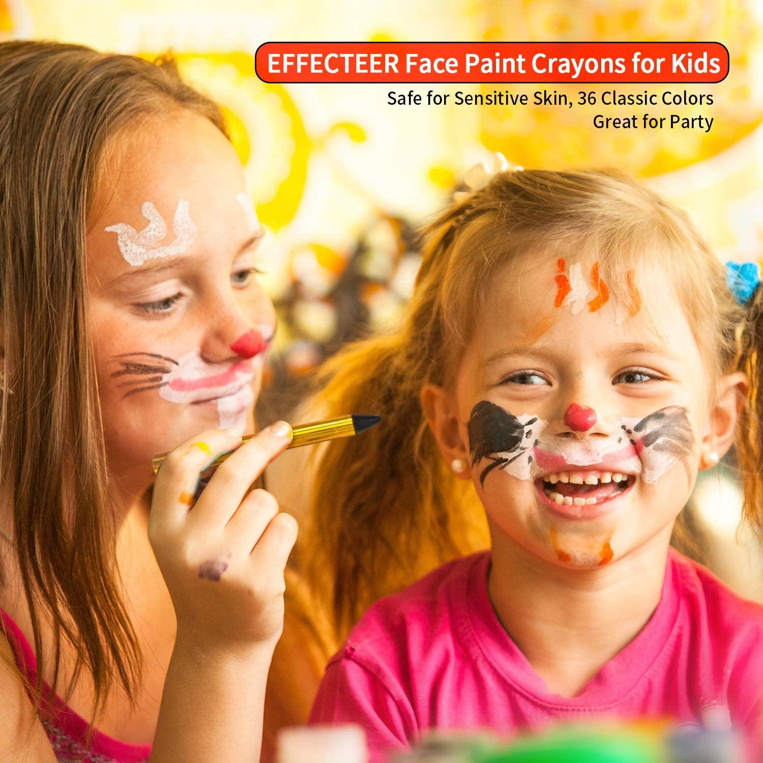 22 Colors Halloween Makeup Kits, Halloween Face Paint Body Crayons