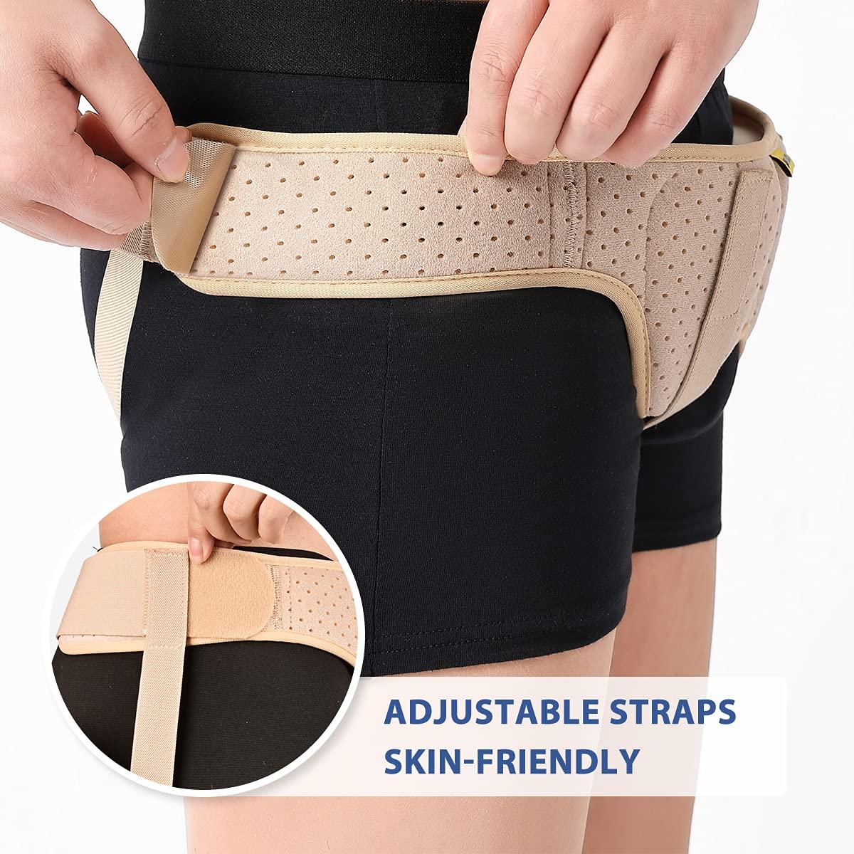 Hernia Belt Truss for Single/Double Inguinal - Hernia Support Brace for Men  for Women Pain Relief Recovery Strap with 2 Removable Compression Pads