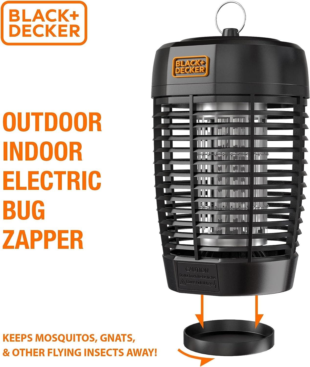 BLACK+DECKER Bug Zapper, Electric UV Insect Catcher & Killer for