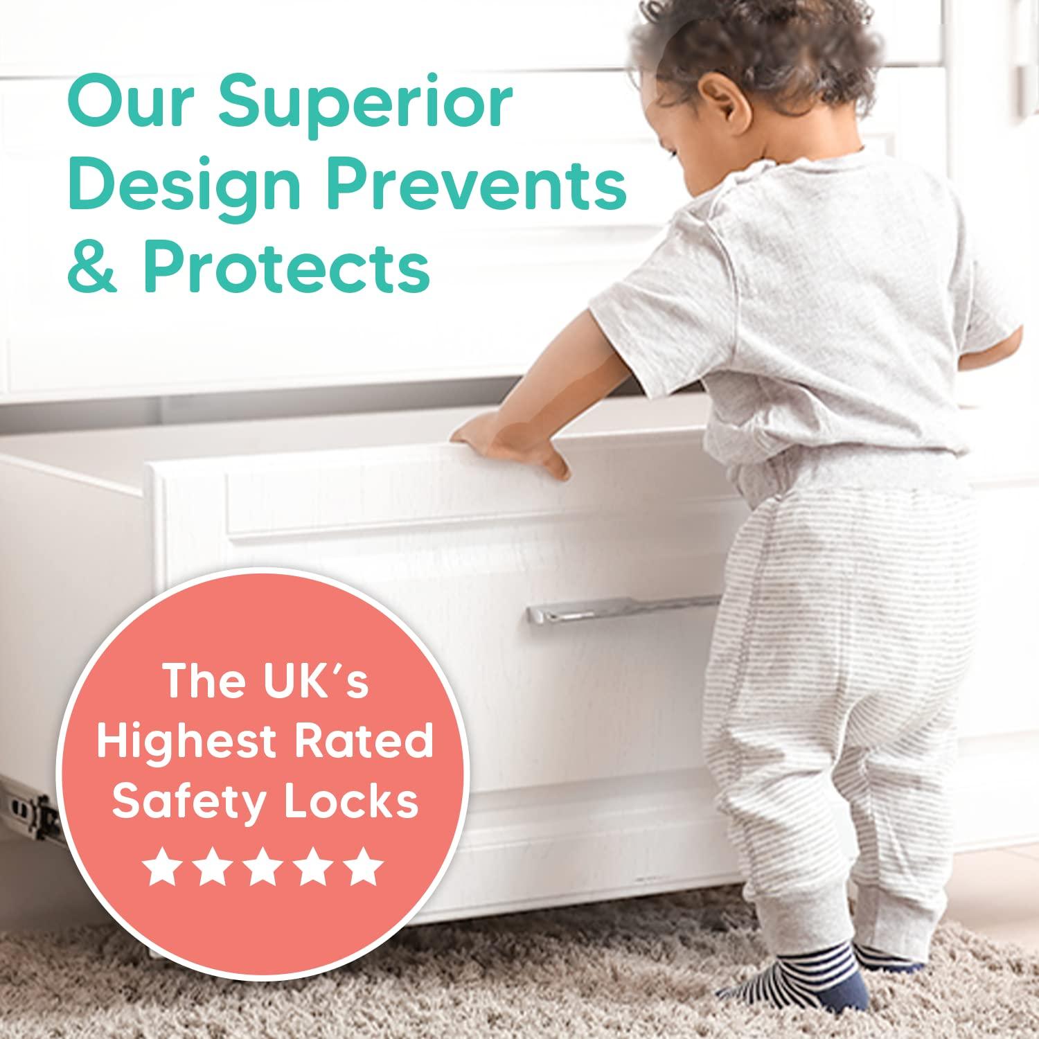 10 Pack Baby Proofing Cabinet Strap Locks - Kids Proof Kit - Child