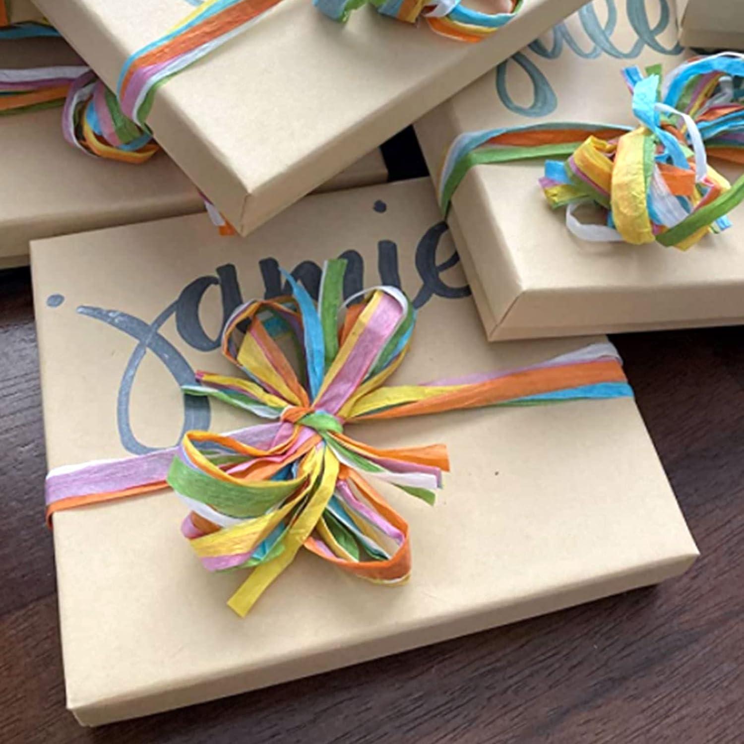 Raffia Paper Ribbon for Gift Wrapping and DIY Decoration, Raffia