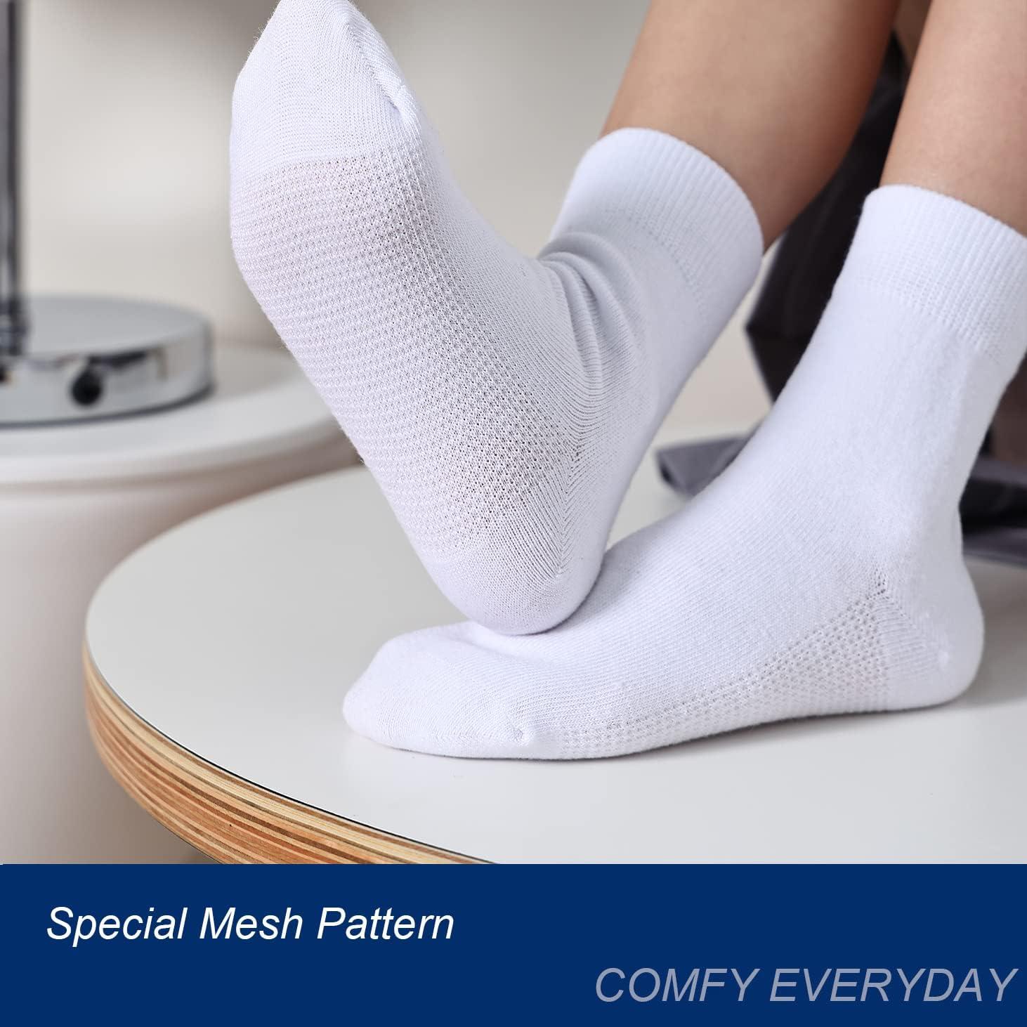 Mesh Ankle Socks 6-Pack for Girls