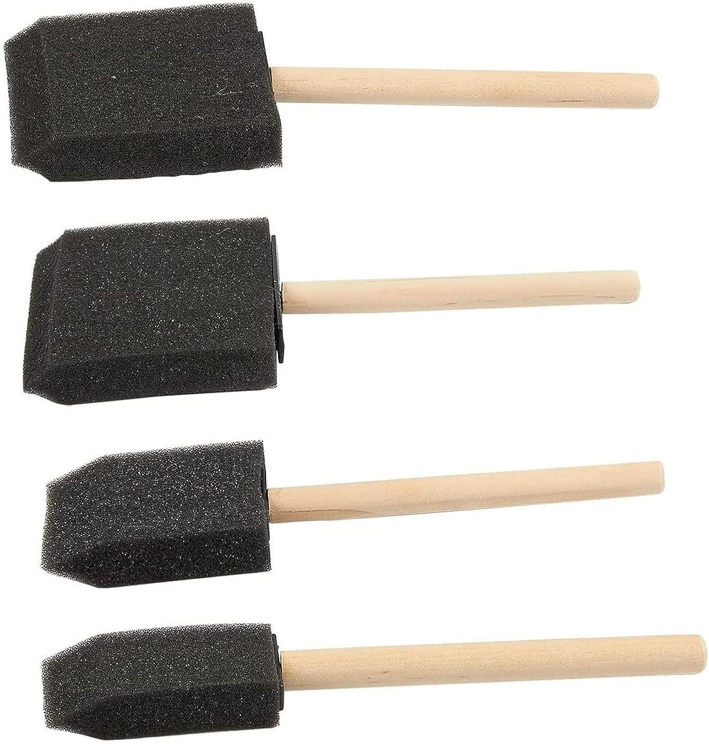20 Pack Foam Paint Brushes - Bulk Arts & Crafts Supplies with 4