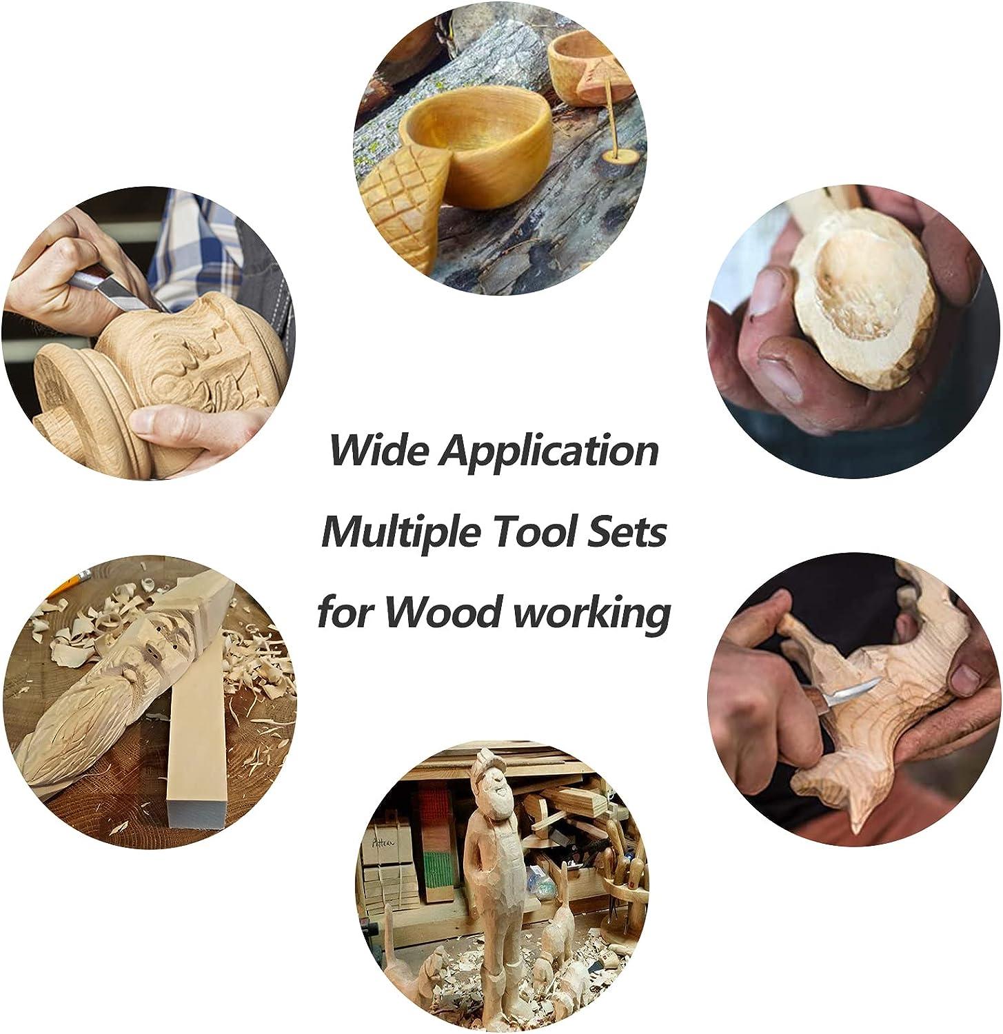 VIBRATITE Wood Carving Tools Set - Wood Carving Kit with Detail