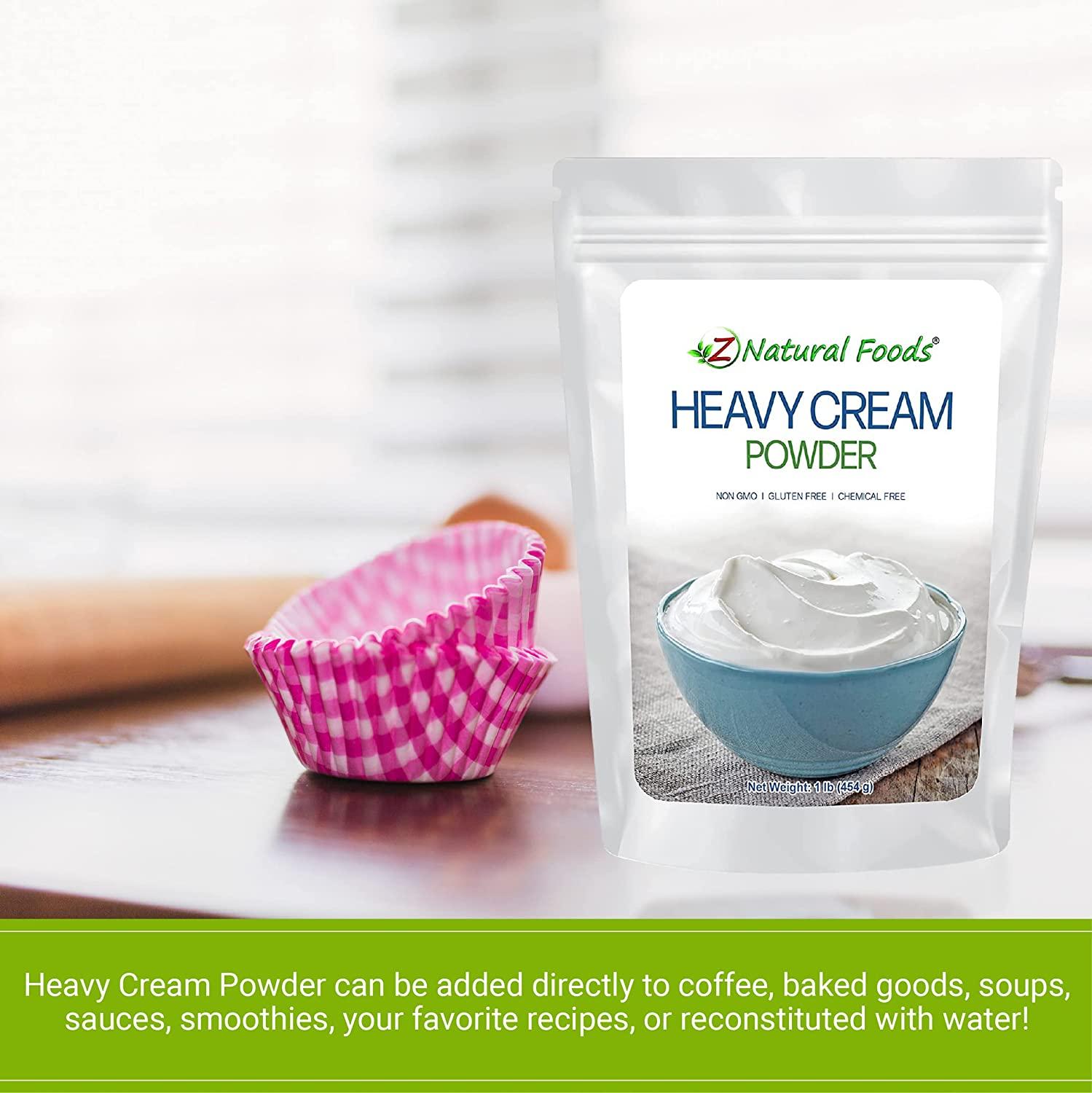 Z Natural Foods Premium Heavy Cream Powder-Gluten Free- GMO-Free