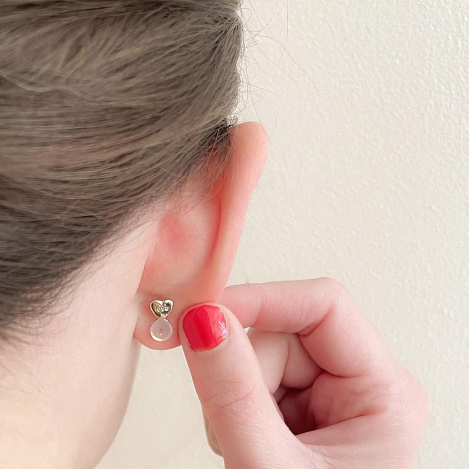 Earring Lifter Backs Lifting Earring Backs Earring Lifters Gold Silver Earrings  Lifters Earring Lifter Backs Earring Backs Support 