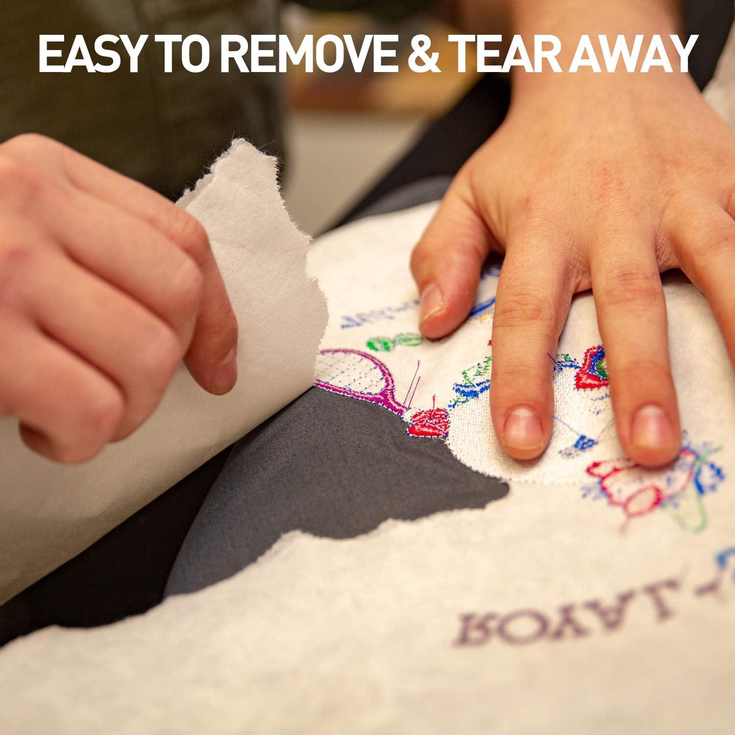 Tear Away - Machine Embroidery Stabilizer Backing 100 Precut