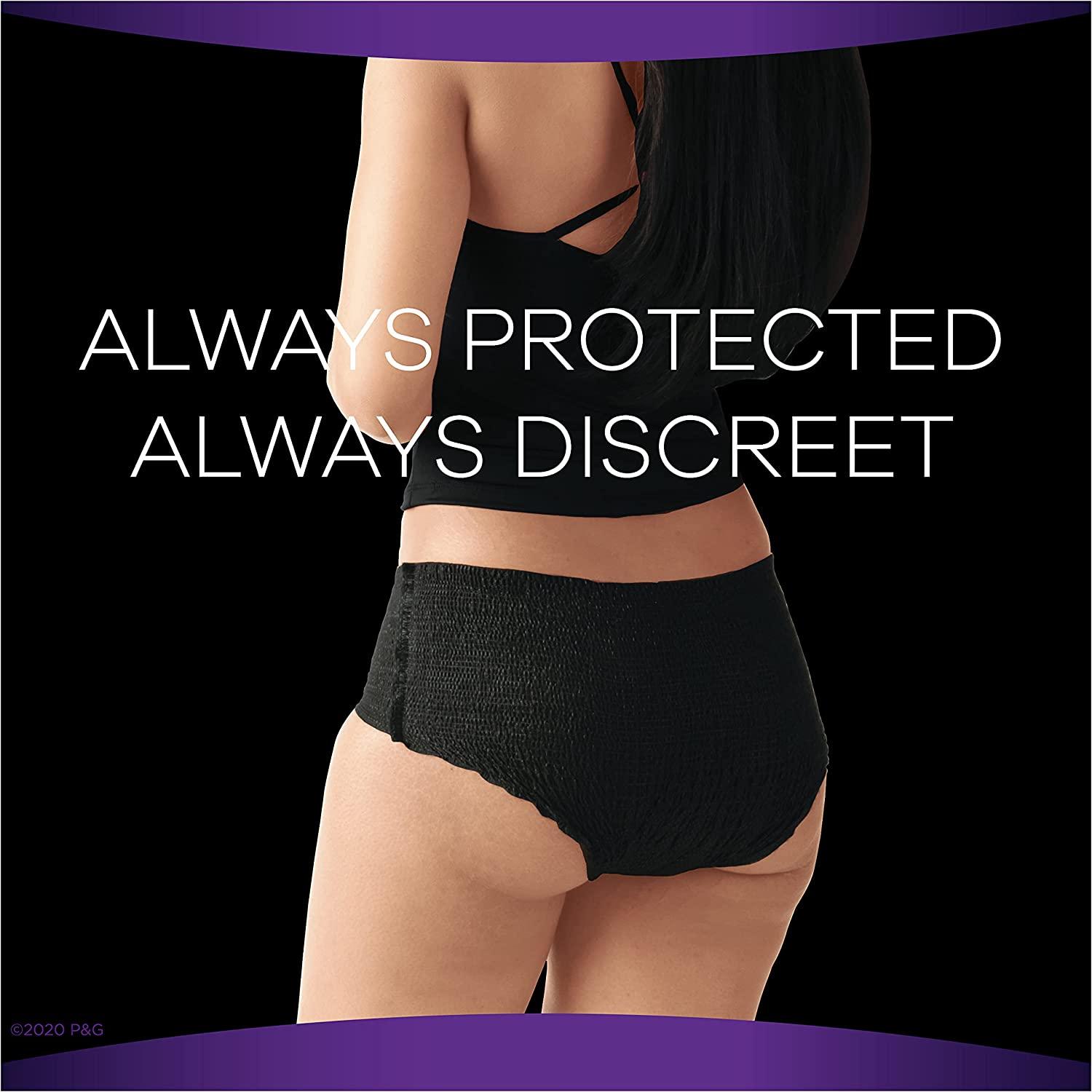 AlwaysDiscreet Women's Disposable Underwear Large