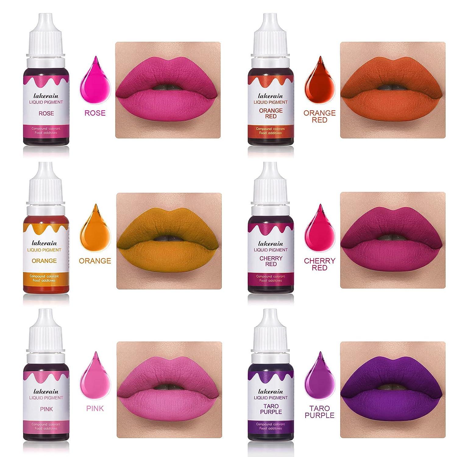 Novobey 12 Colors Liquid Lip Gloss Pigment Set Liquid Pigment for Making Lip  Gloss DIY Lip Gloss Pigment Cosmetic Dye Edible Coloring Pure Plant Pigment  for Lip Gloss Base Set A