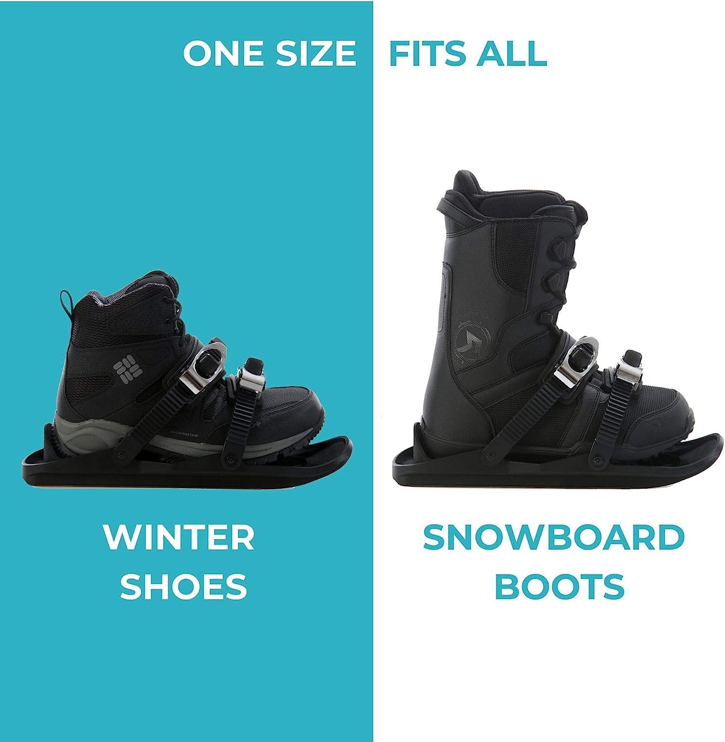 Snowfeet X - Mini Short Ski Skates for Snow Pro Version