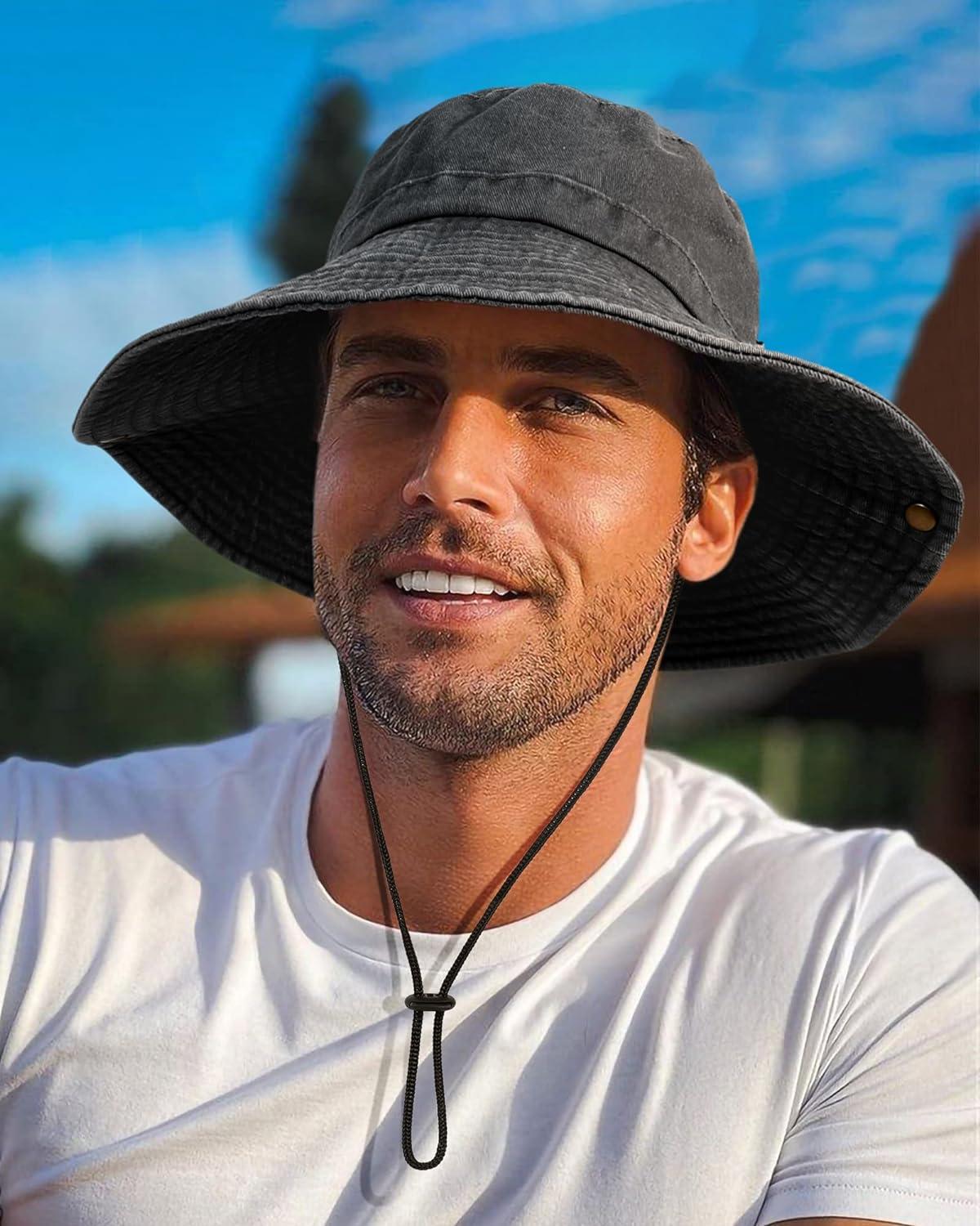 Customizable Fishing Hat Men\'s Fishing Hat Sun Hat Outdoor Summer  Breathable Travel Sun Hat