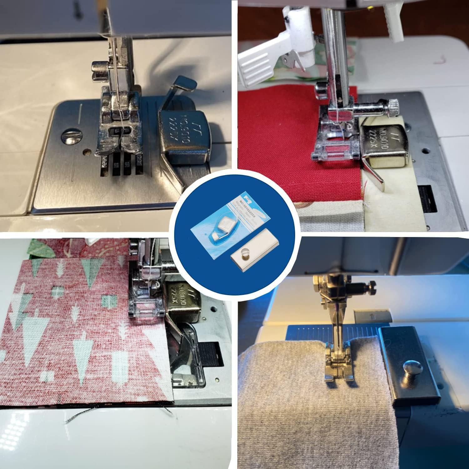 Magnetic Seam Guide Sewing Machine Attachment for Use With Metal