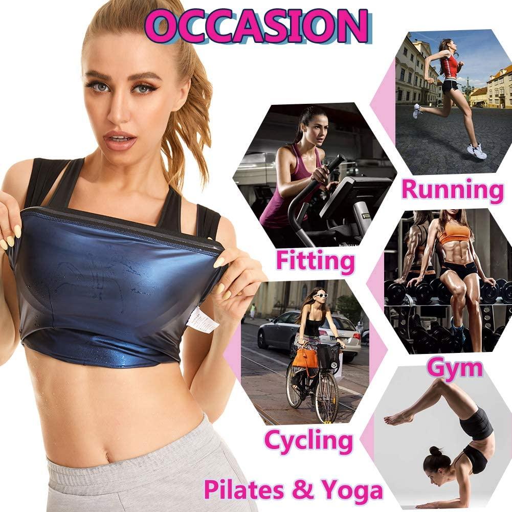 Slimming Sweat Shaper Vest for Women, Body Workout Tank top for Weight  Loss, Excercise and Fitness