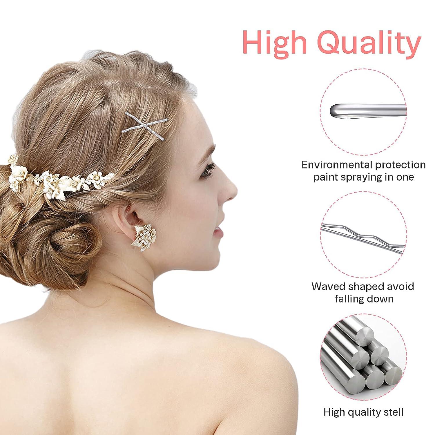 2.75 Large Bobby Pins Brown 240PCS Extra Long Bobby Pins for Thick Hair  Waved Hair Pin for Styling with Box