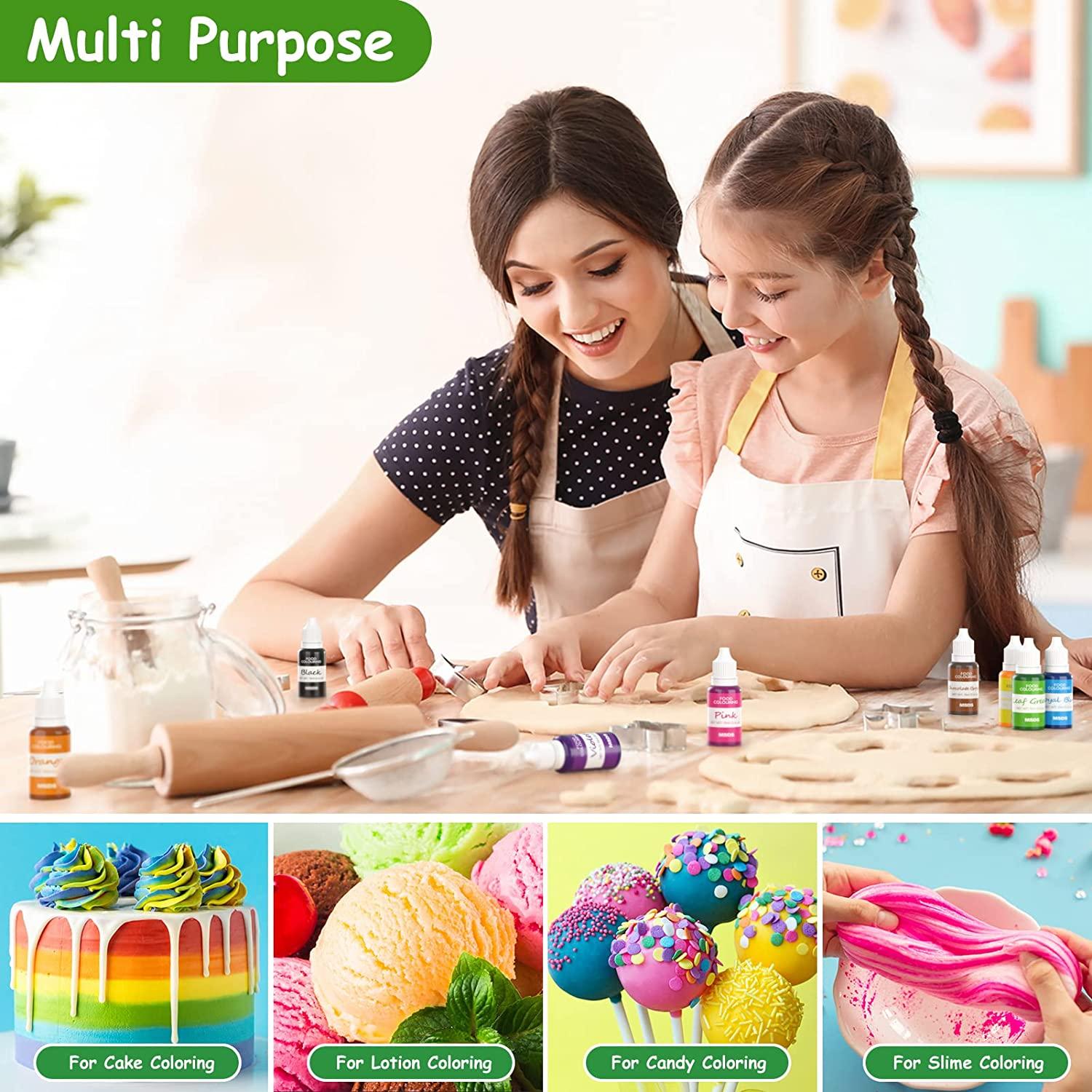 Food Coloring, ValueTalks 8 Colors Cake Food Coloring Liquid