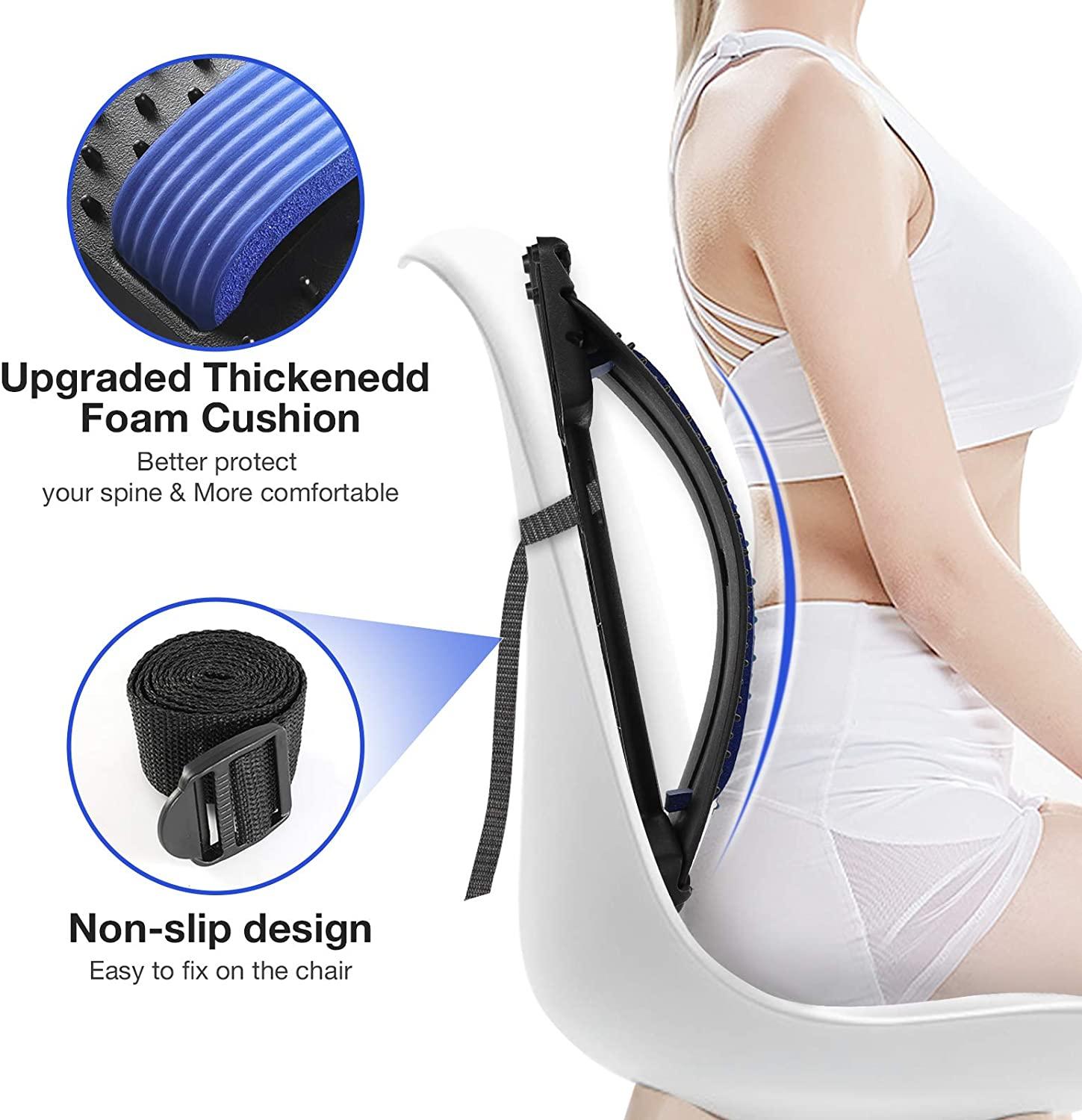 Multi-Level Back Stretching Device Back Massager Stretcher Equipment Pain  Relief 