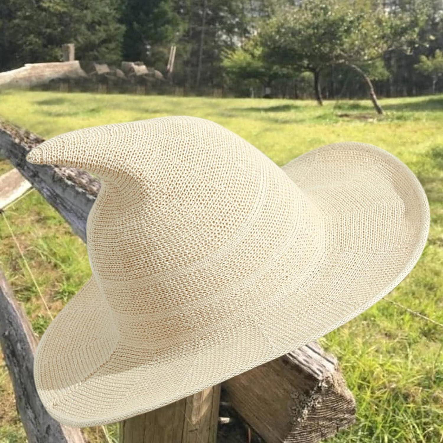 Sun Hats for Women Gardening Hat Gold Wavy Stock Wide Brim Beach Sun  Protection Breathable Cotton Summer Hat