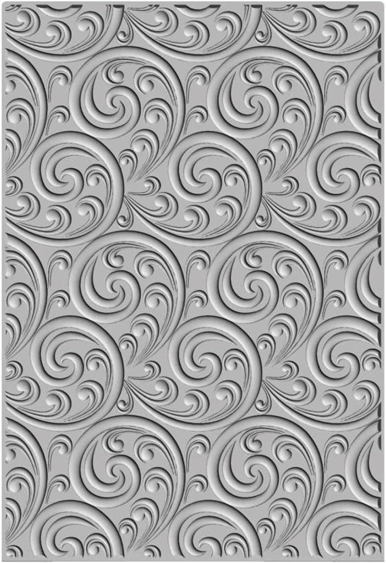 Ornamental Spiral, 3-D Textured Impressions Embossing Folder