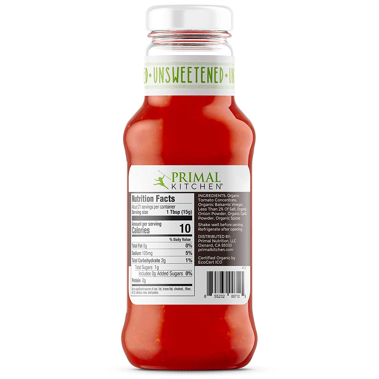 Primal Kitchen BBQ Sauce, Classic, Unsweetened, Organic: Calories,  Nutrition Analysis & More