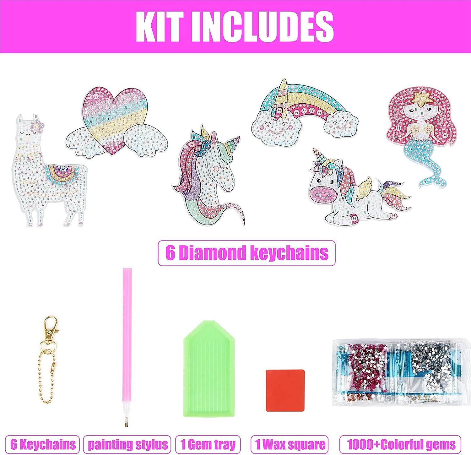 5D Mermaid Diamond Painting Sticker Kit for Kids Beginners Gem