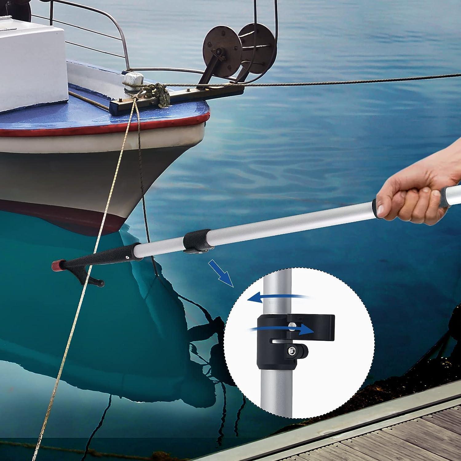 Besramtic Boat Hook Pole for Docking Telescoping from 47.2 Inches
