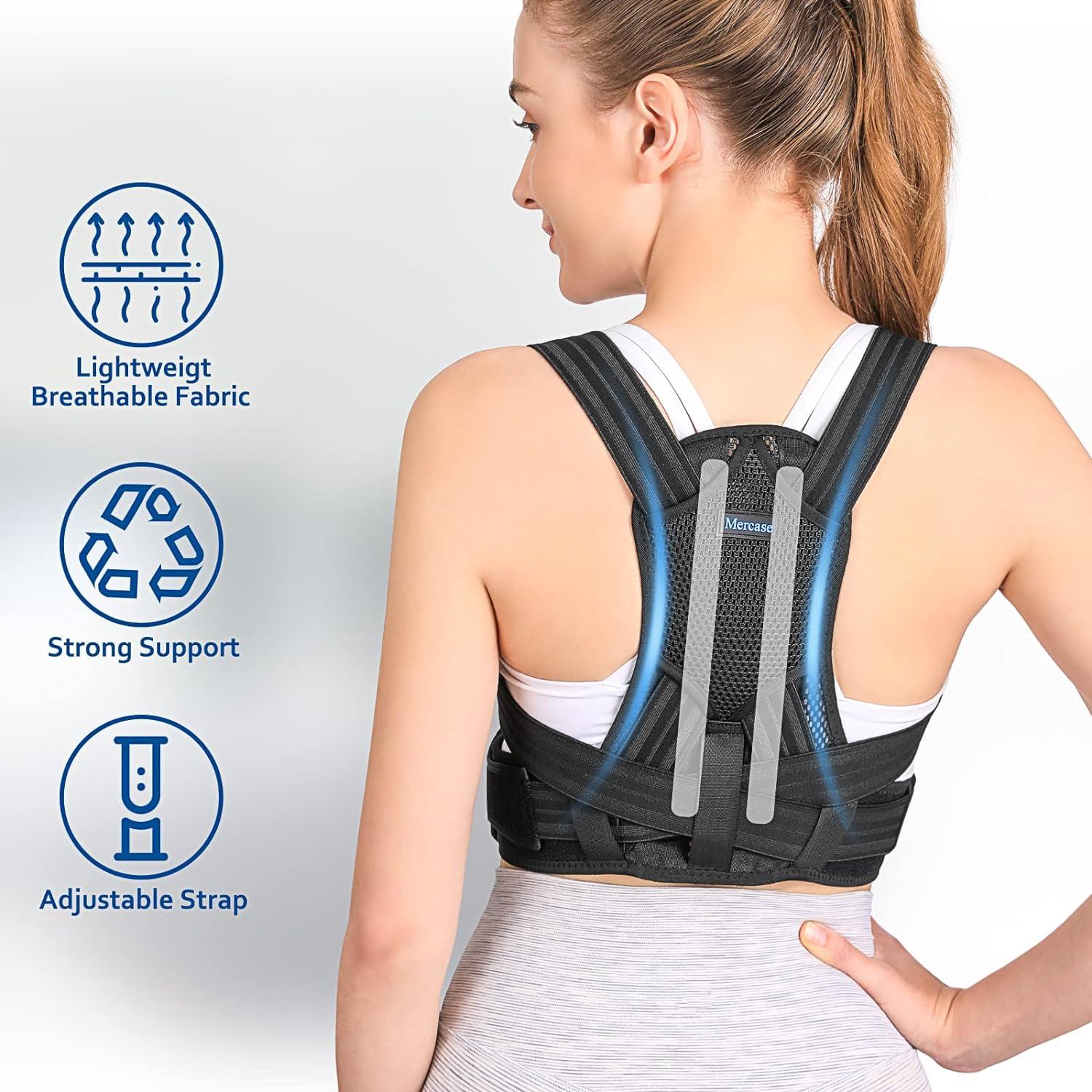 Mercase Posture Corrector and Back Brace for Lower Back M :  Health & Household