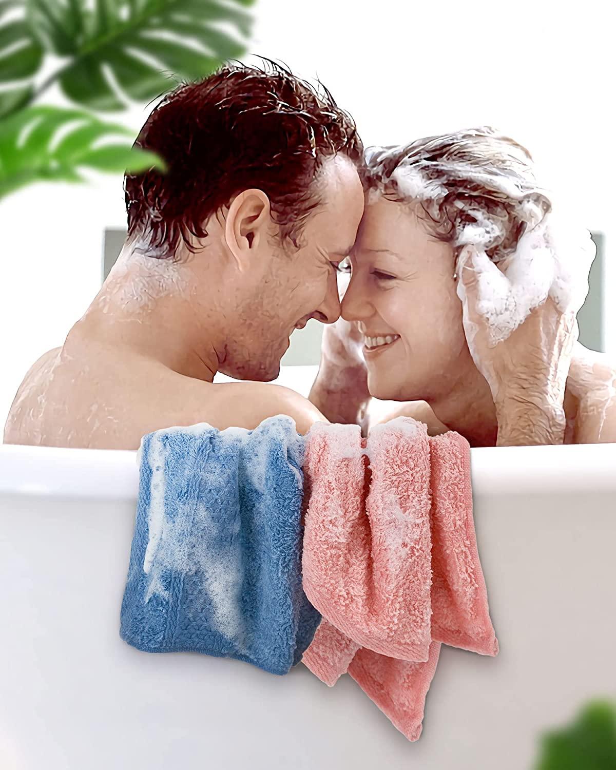 Cleanbear Ultra-Soft Wash Cloths for Face 100% Cotton (Lavender)
