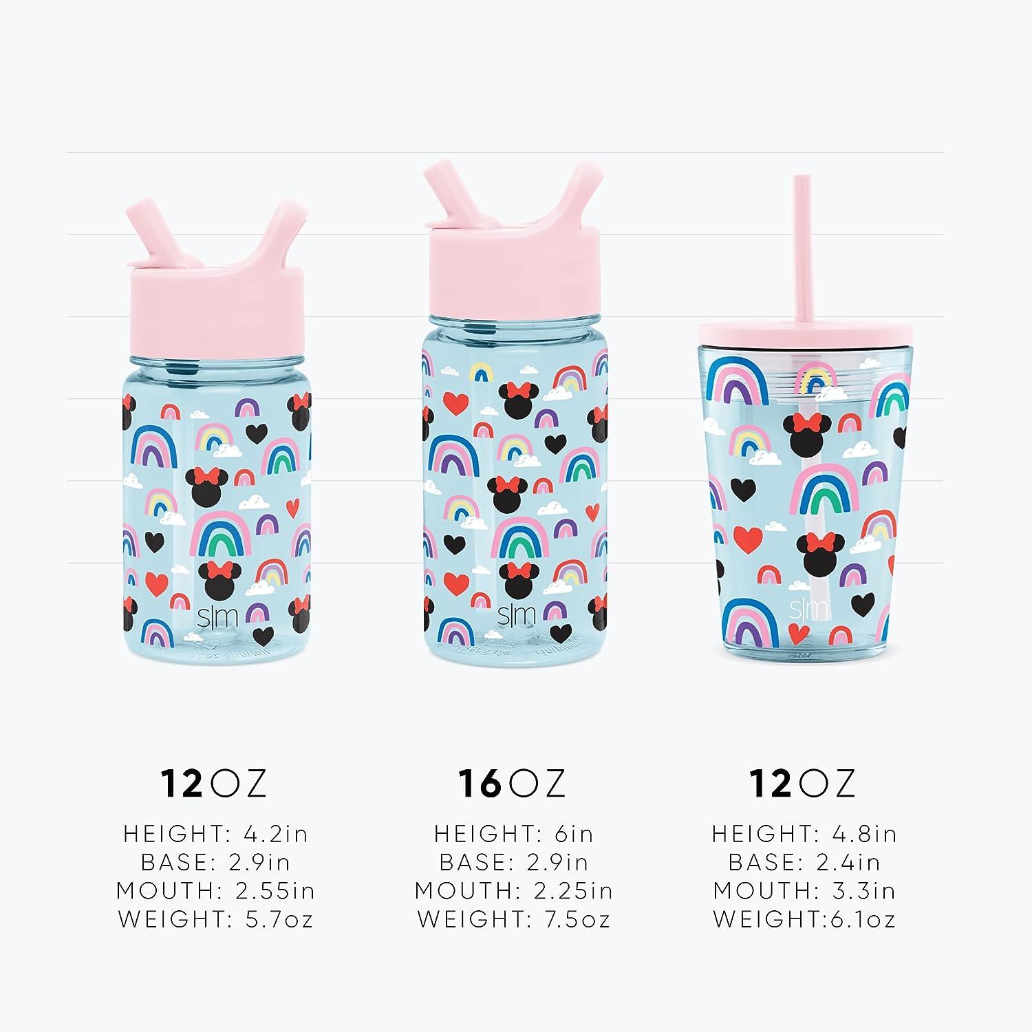 Simple Modern Kids Water Bottle Plastic BPA-Free Tritan Cup with Leak Proof  Straw Lid, Reusable and Durable for Toddlers Boys Girls, Summit  Collection