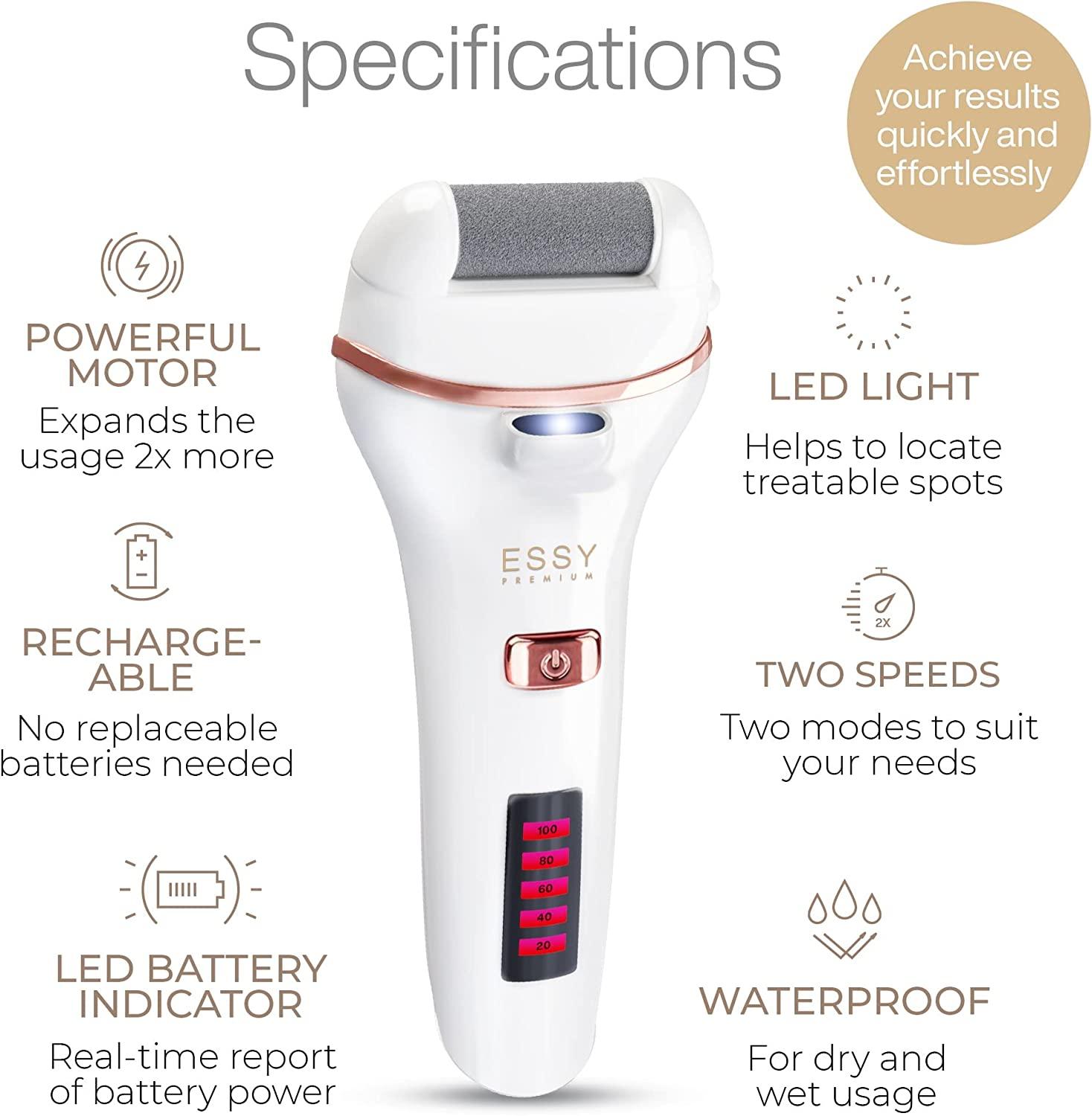 Foot File Callus Remover Electric Foot File Rechargeable Foot Scrubber -  China Callus Eliminator and Foot File Callus Remover price