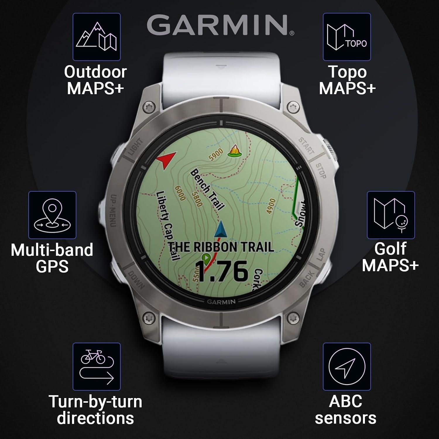 Garmin epix Pro (Gen 2) Sapphire Edition, 51mm, High Performance  Smartwatch, Advanced Training Technology, Built-in Flashlight, Whitestone  with