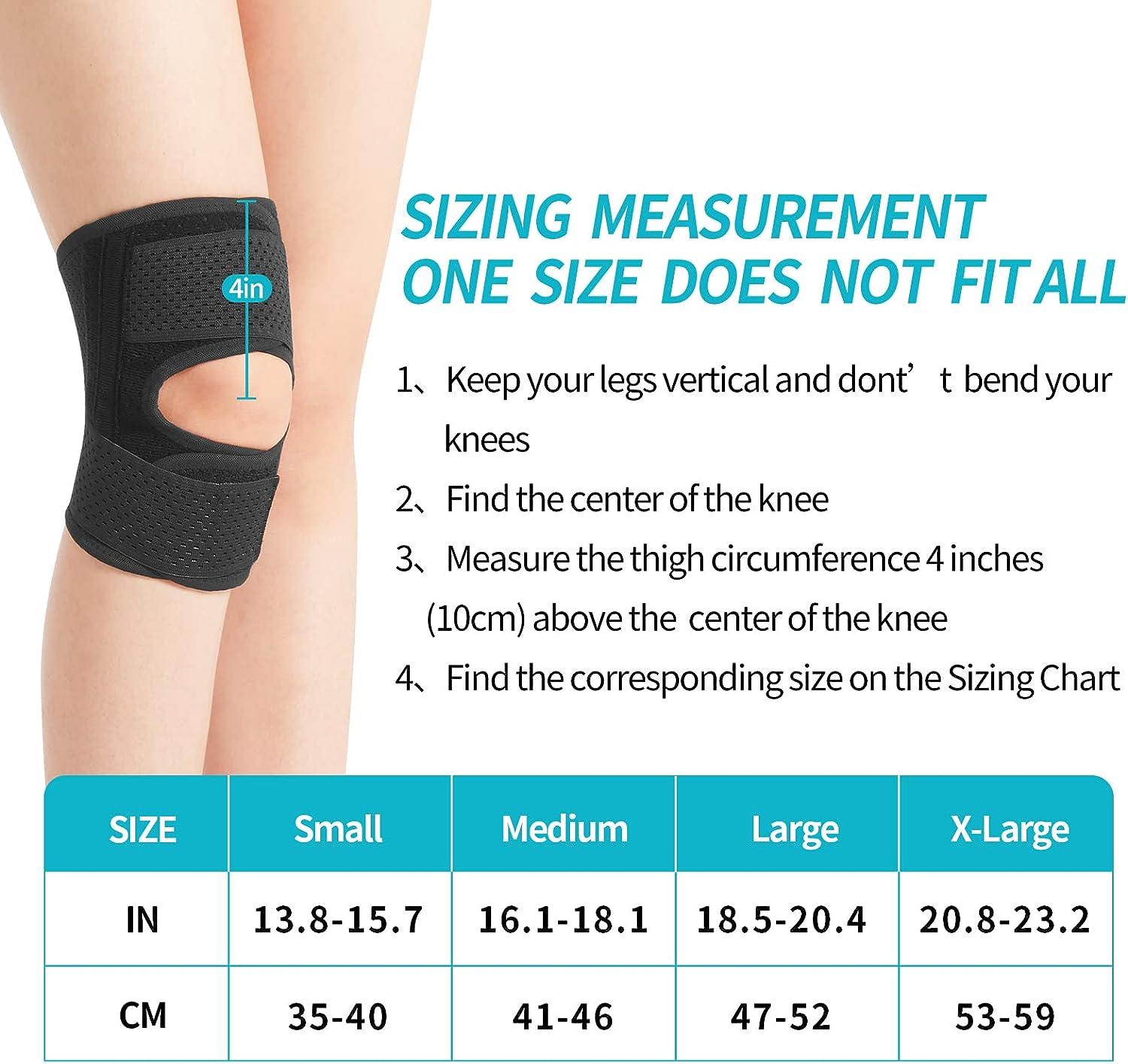 Knee Brace with Side Stabilizers Relieve Meniscus Tear Pain Relief ACL  Arthritis