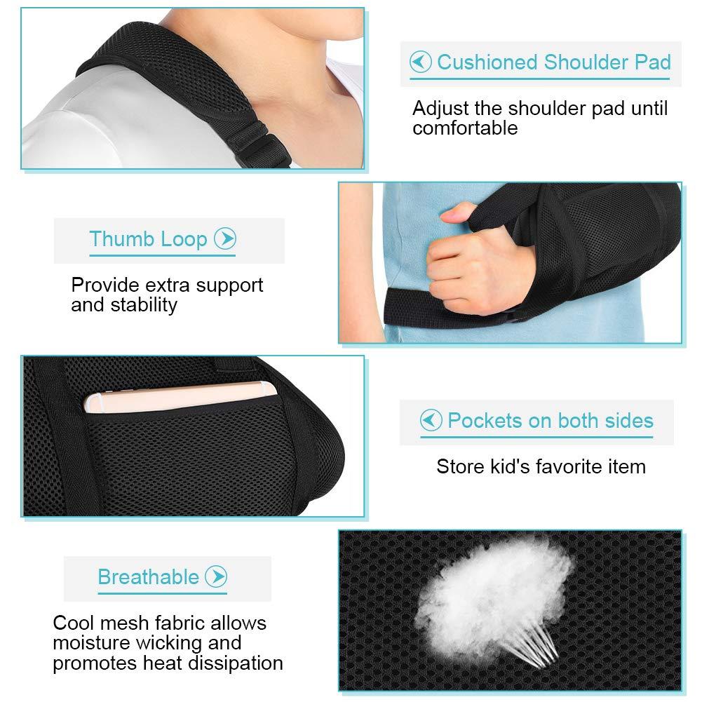 Yosoo Health Gear Arm Sling with Release Buckle Design, Breathable Arm  Support Shoulder Immobilizer for Broken Fractured Arm, Elbow and Shoulder
