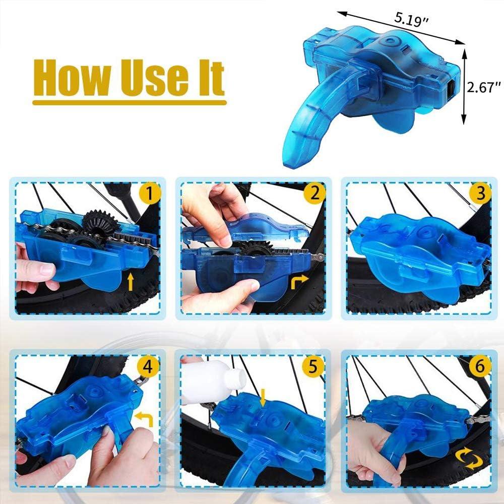 Portable Tool Washing Scrubber Gear Cleaner Motorcycle Bike Chain Cleaning  Brush
