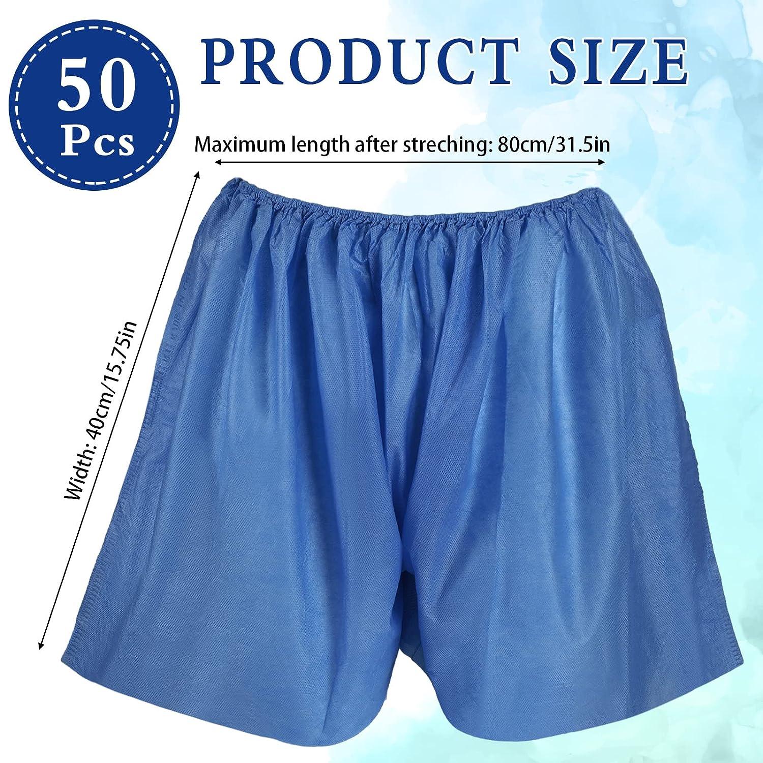 Daily Wear Disposable spa Underwear nonwoven exam Shorts Unisex Disposable  Underwear Suitable for Travel Hospital Stay Massage parlors Hotels 100