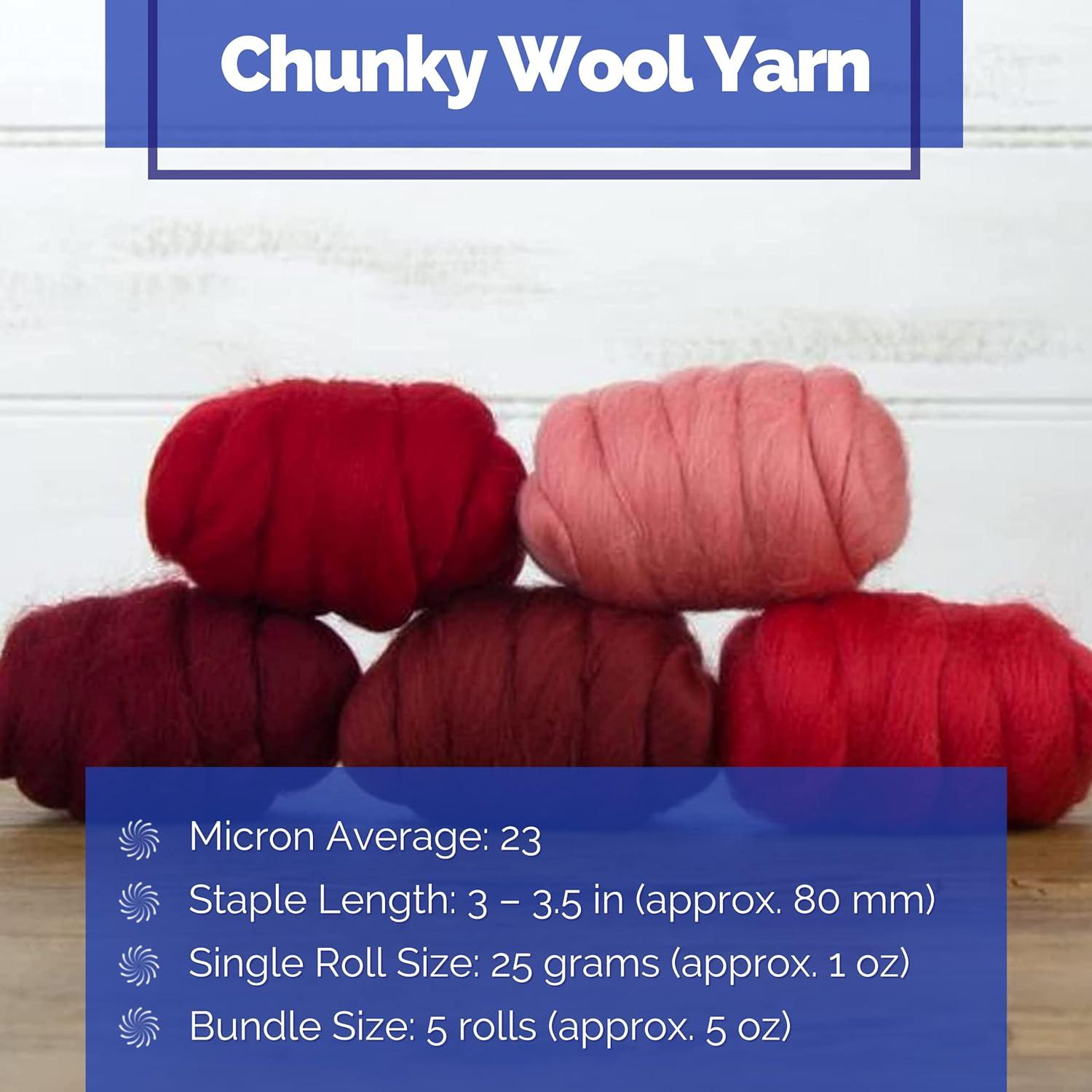 Merino Wool Roving for Felting and Spinning - The Reds