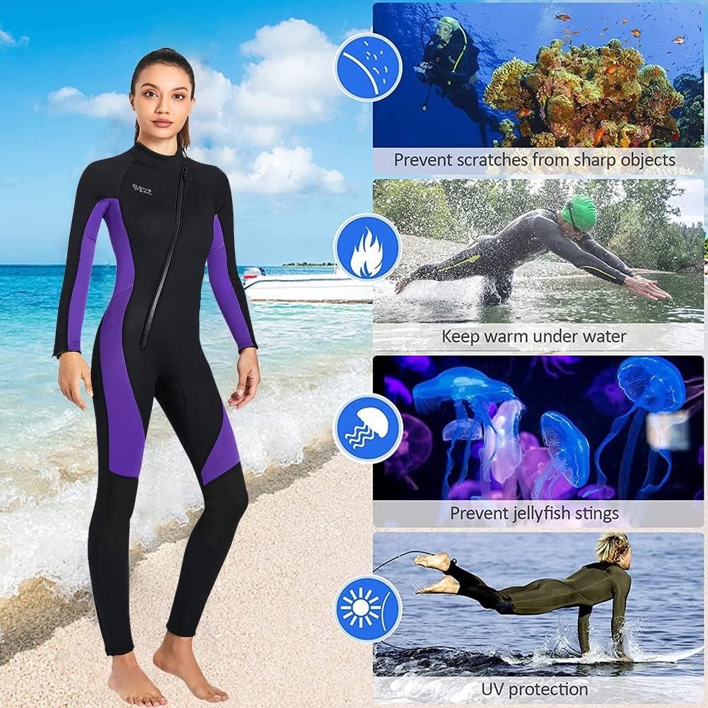 Zipper Wet Suits Neoprene Thermal Swimsuits Keep Warm Diving Suit
