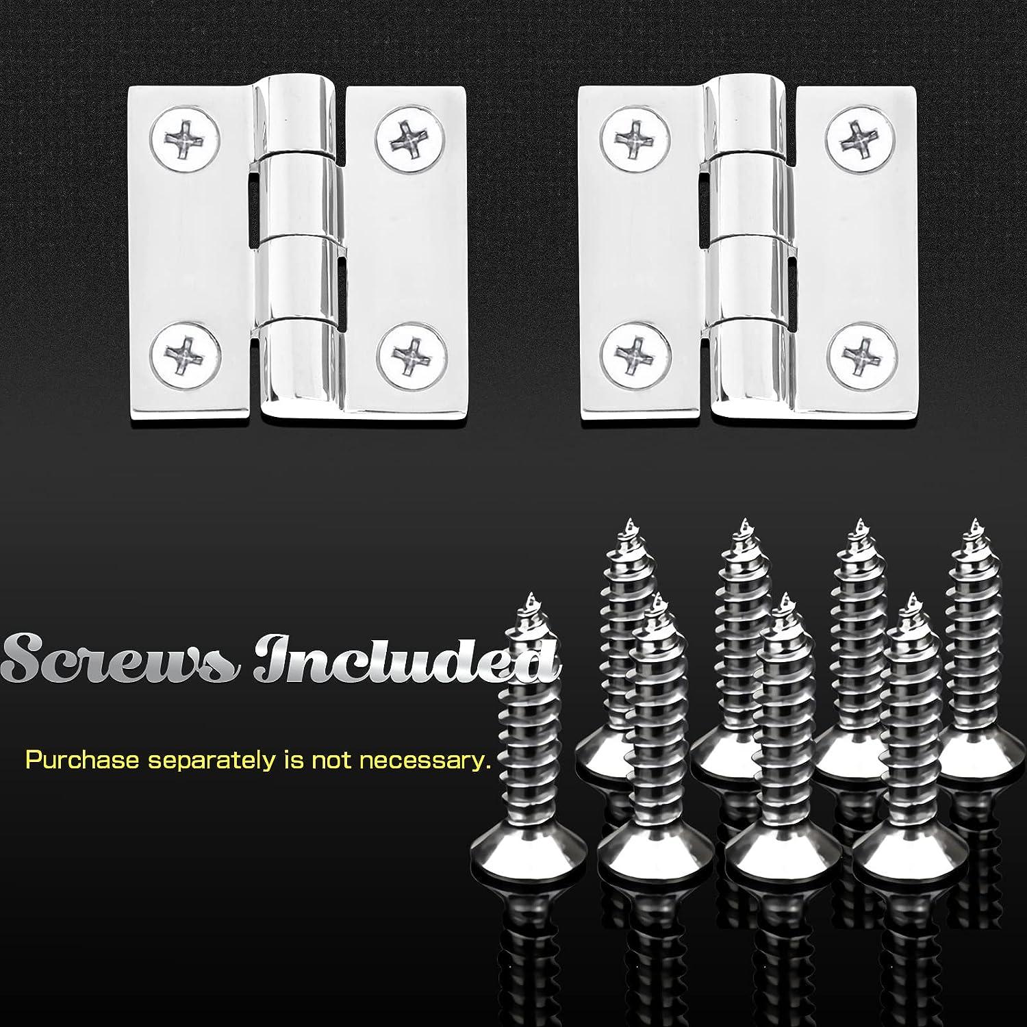 2PCS Stainless Steel 316 Strap Hinge With 6 Holes 152mm Mirror Polish  Marine Boat Hardware Cast Door Strap Hinges
