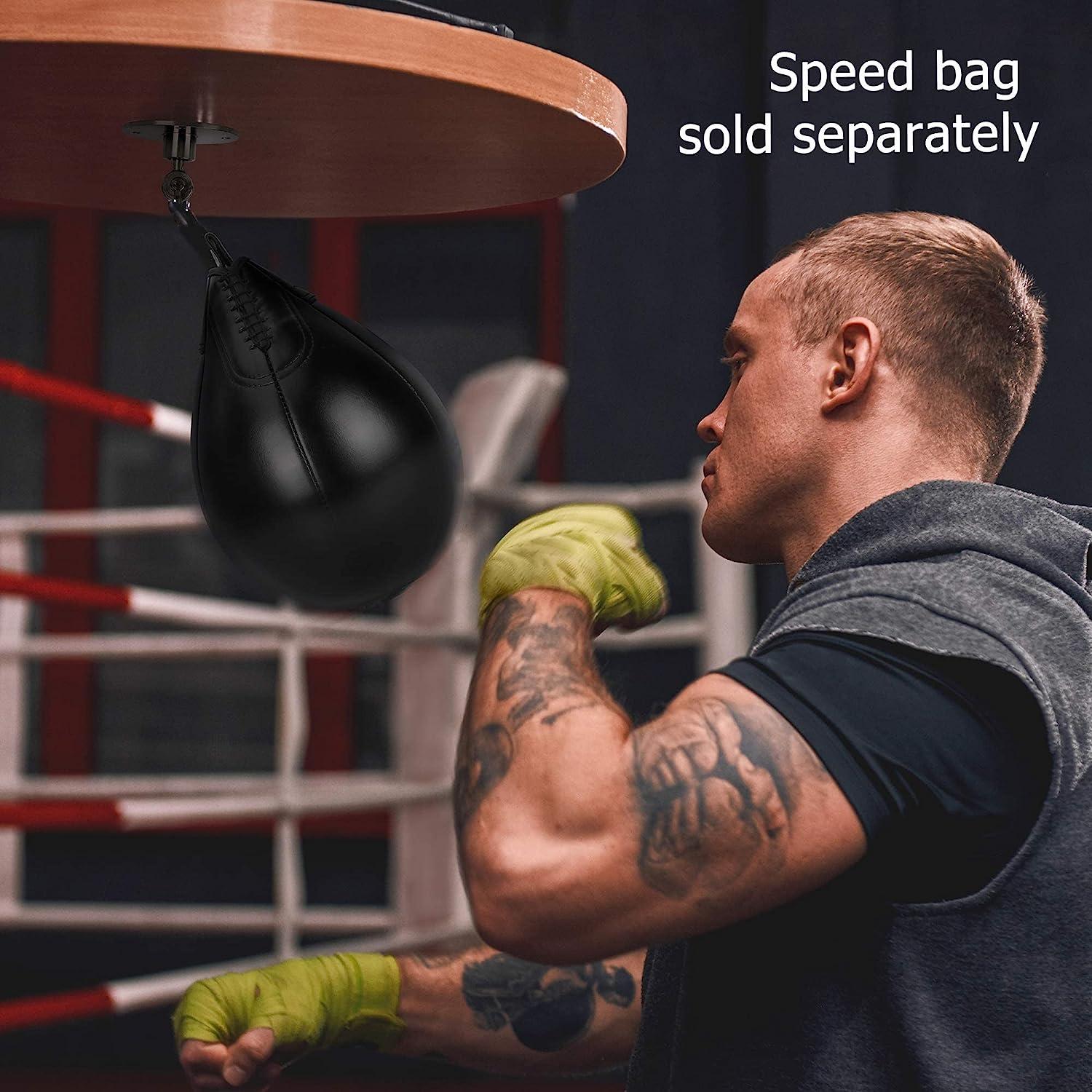 Boxing Speed Bag Platform with Swivel, Steel Professional Fitness Ball  Reflex Bag Wall Mount, Adults Teenager Boxing Speed Ball Rack