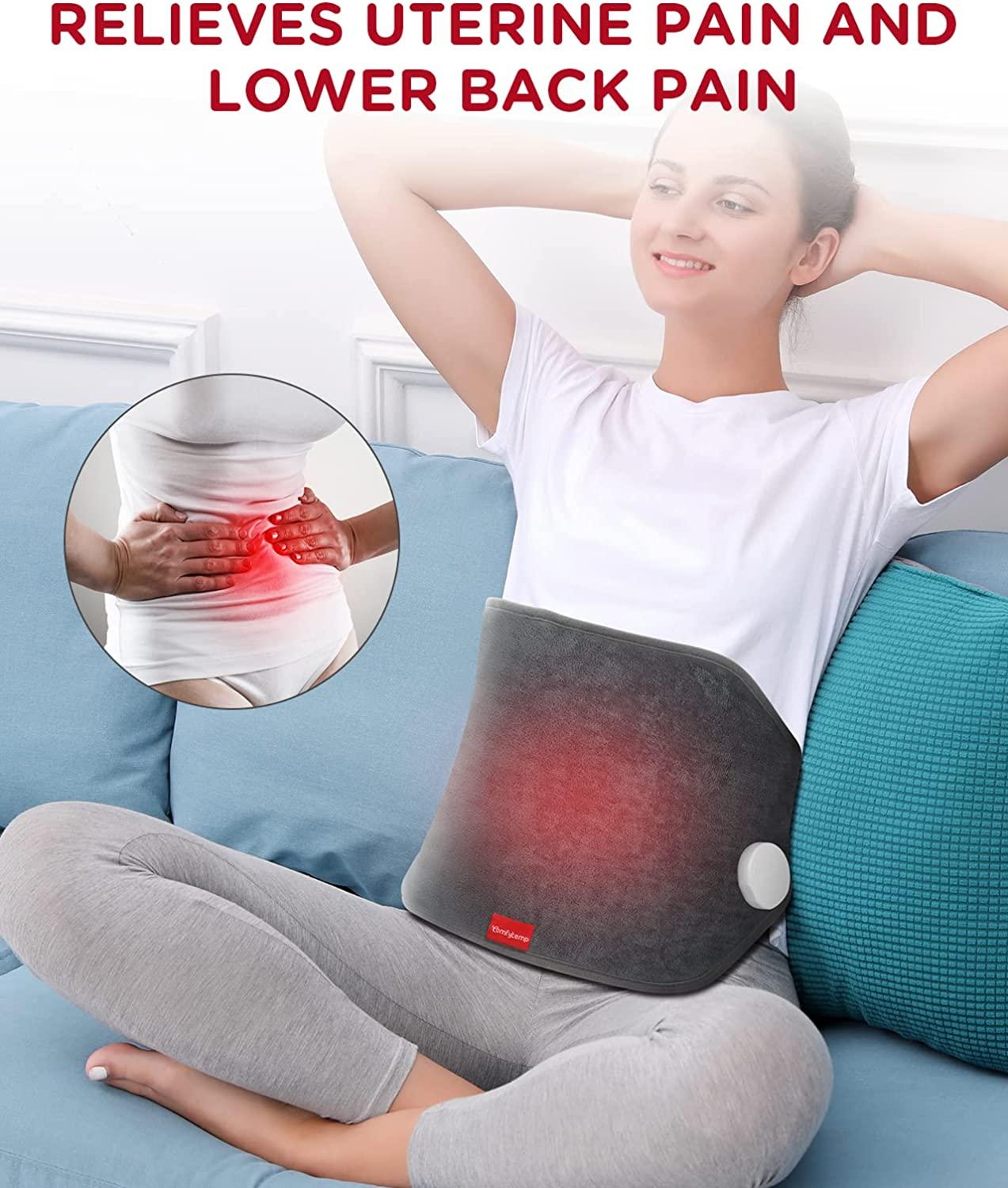 Comfytemp Heating Lumbar Support Pillow for Pain Relief, Heated Pillow for  Back Pain, Menstrual Cramp, Electric Pillow for Abdomen, Neck, Shoulders, 3