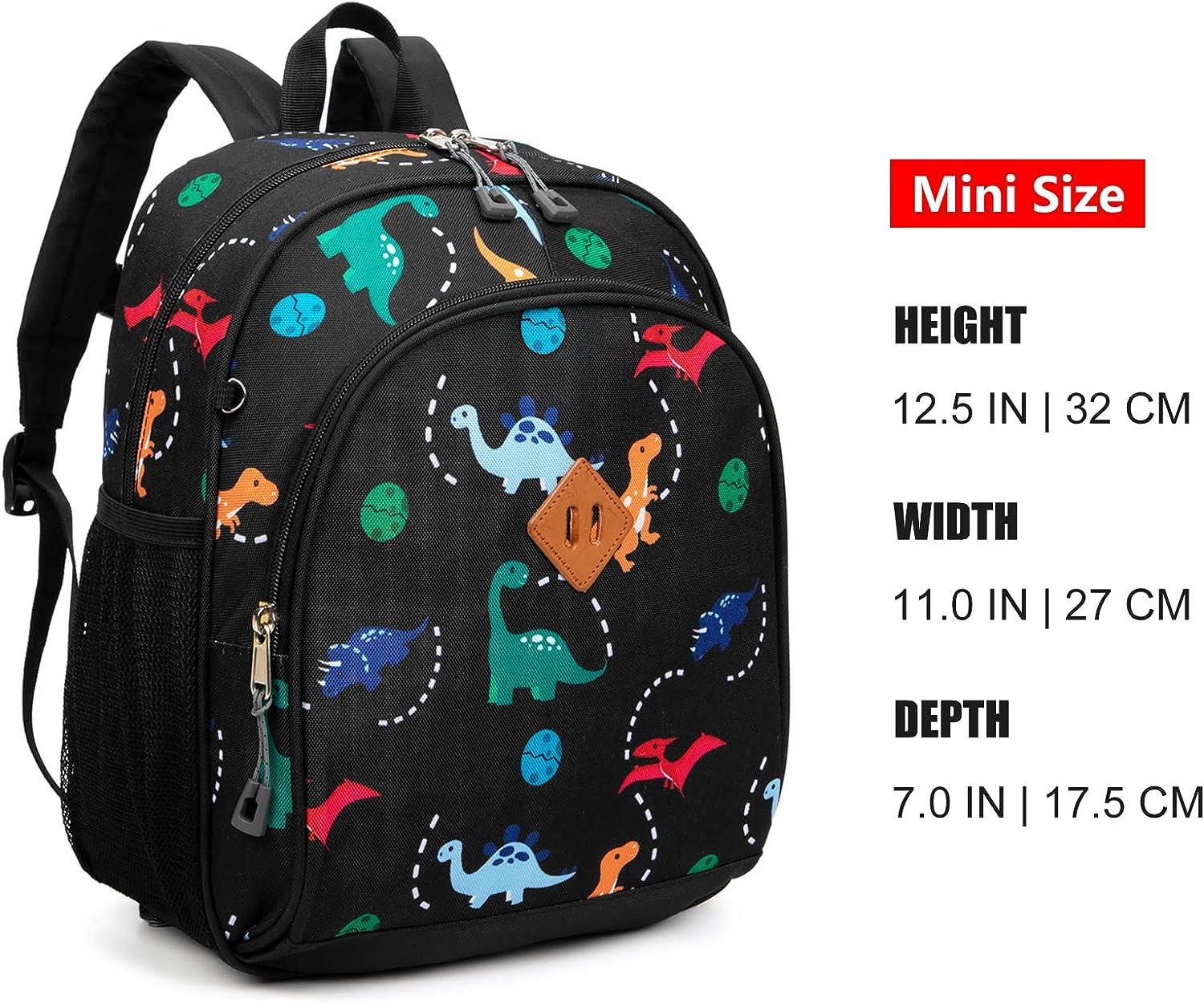 JinBeryl Toddler Backpack for Boys, 12 Inch Kids Dinosaur Backpack for  Preschool or Kindergarten, Black - Yahoo Shopping