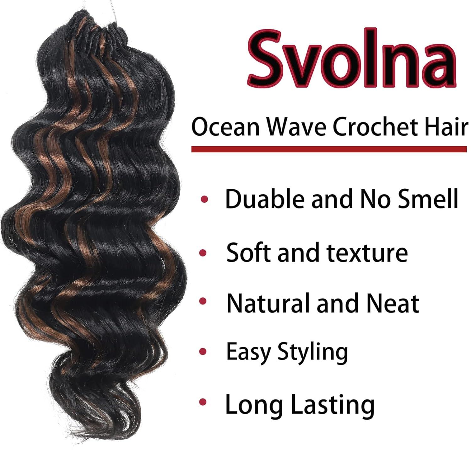  Ocean Wave Crochet Hair Pre Looped 9 Inch Curly