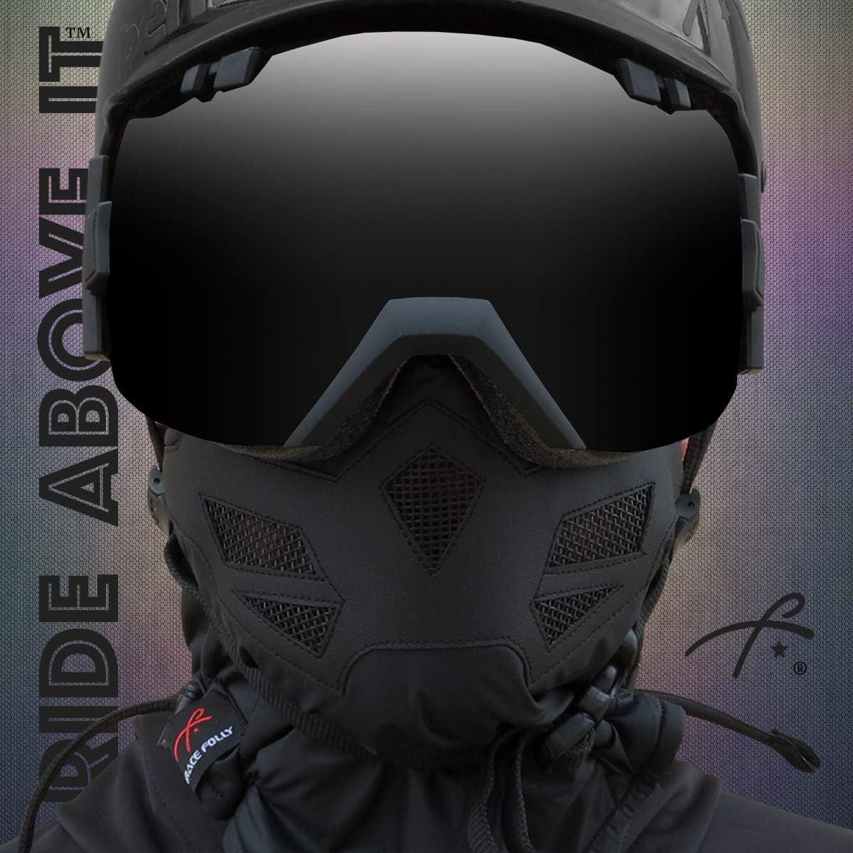 Grace Folly Neoprene Winter Half Face Mask- Ski, Snowboarding, Motorcycle.  with Air Vents (Black) : : Sports & Outdoors